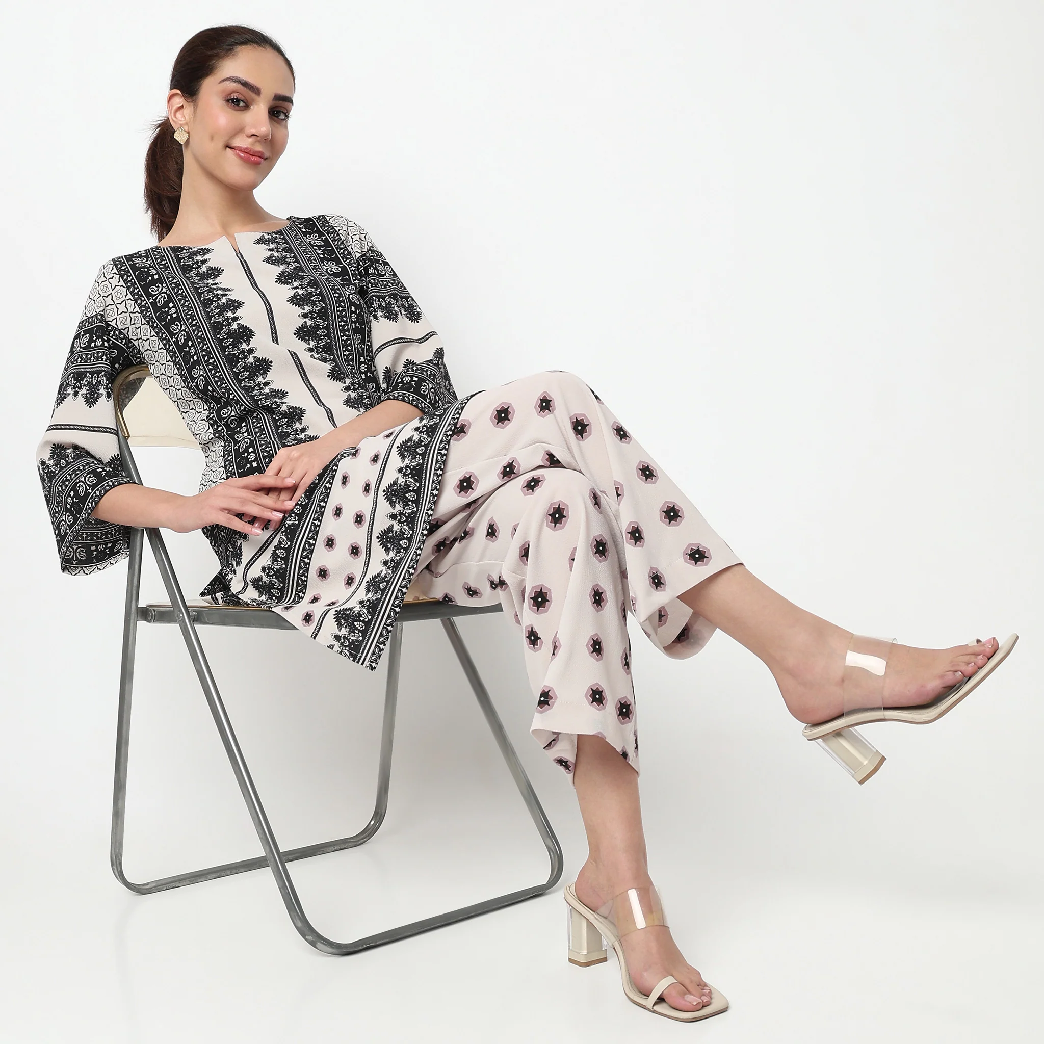 Printed Kurta with Pant Set