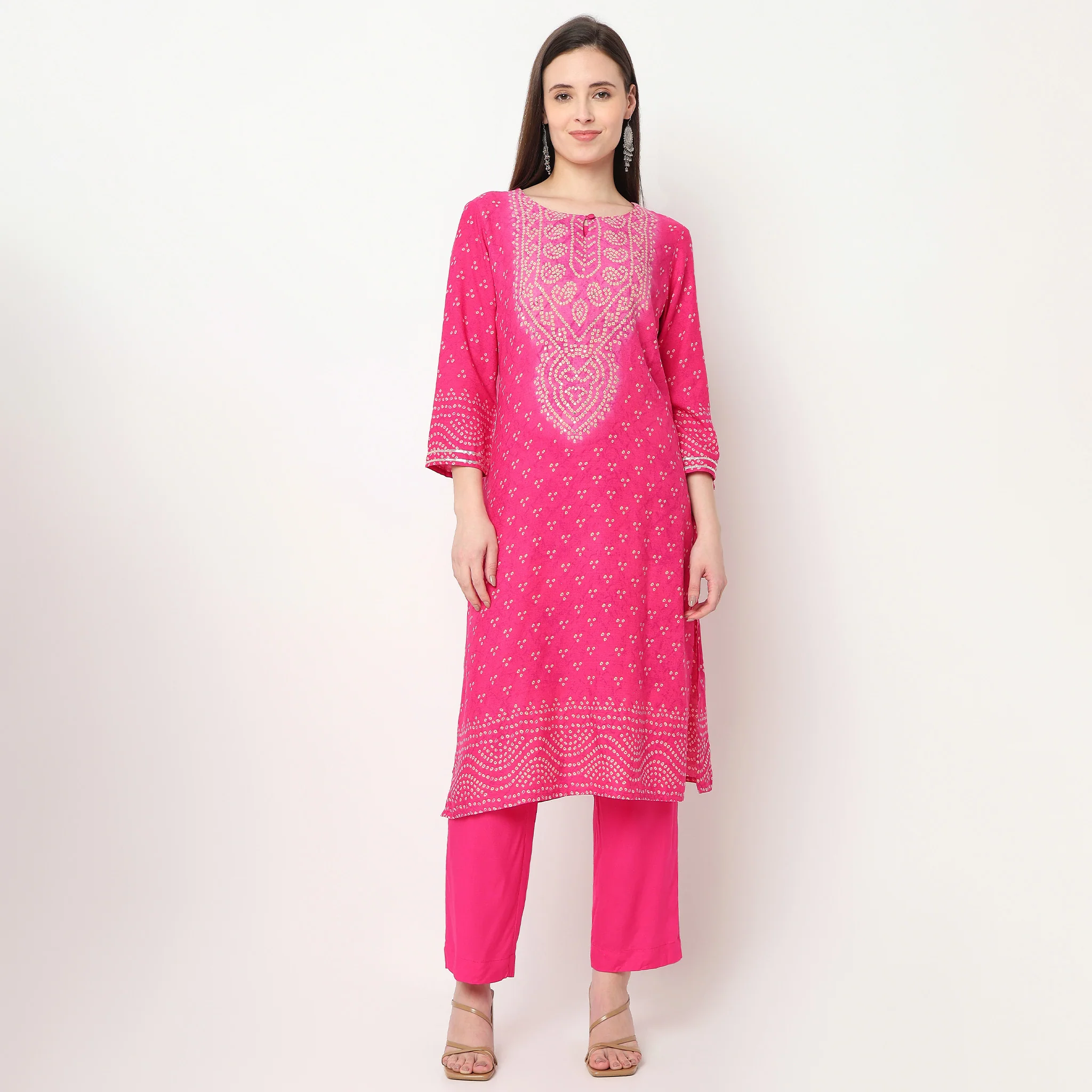 Printed Kurta with Pant & with Dupatta Set - Image 2