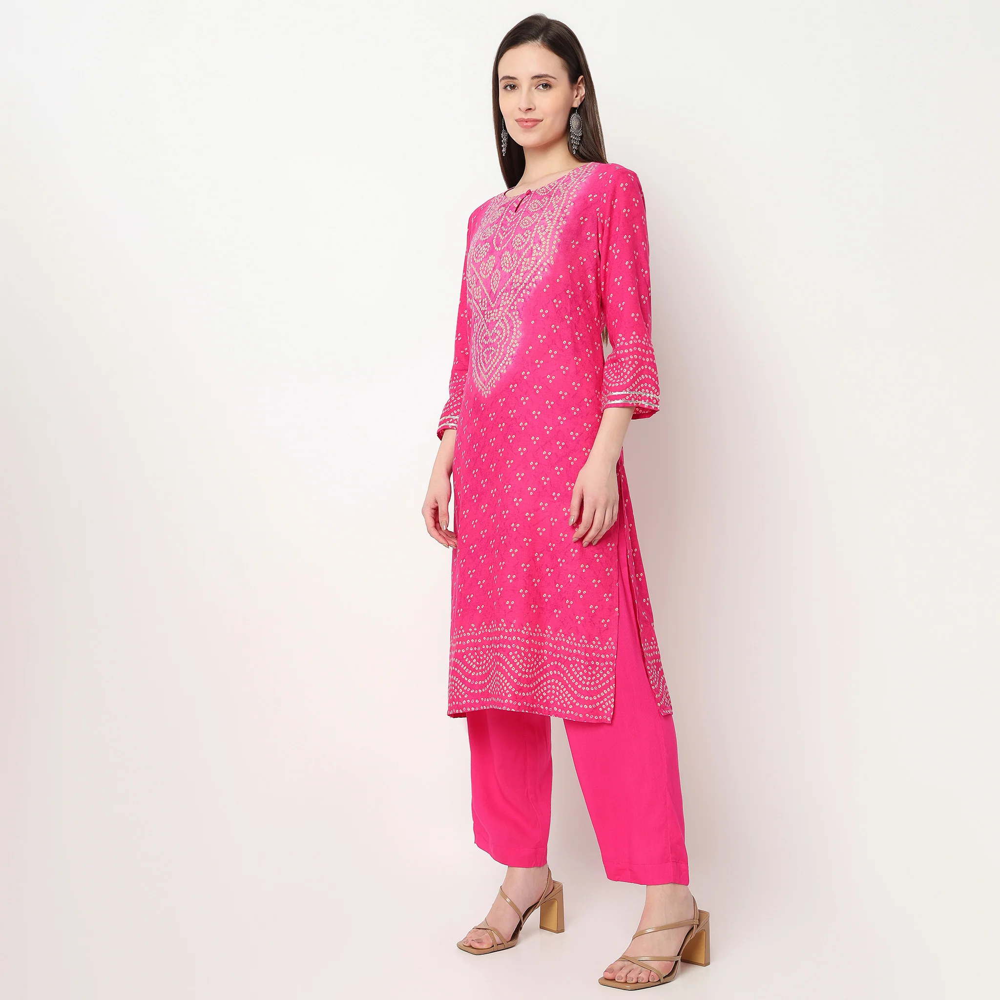 Printed Kurta with Pant & with Dupatta Set - Image 5