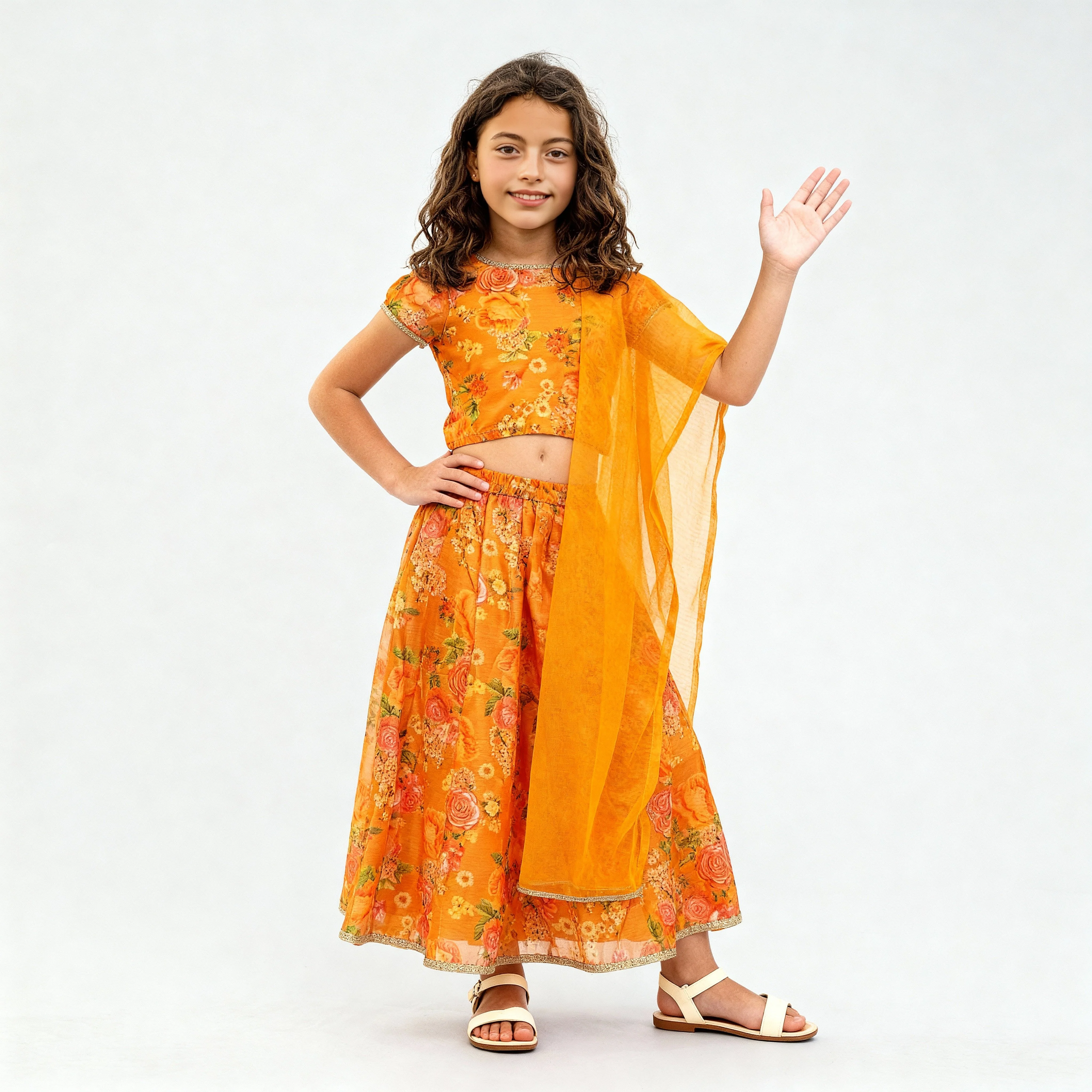 Printed Lehenga and Choli with Dupatta Sets