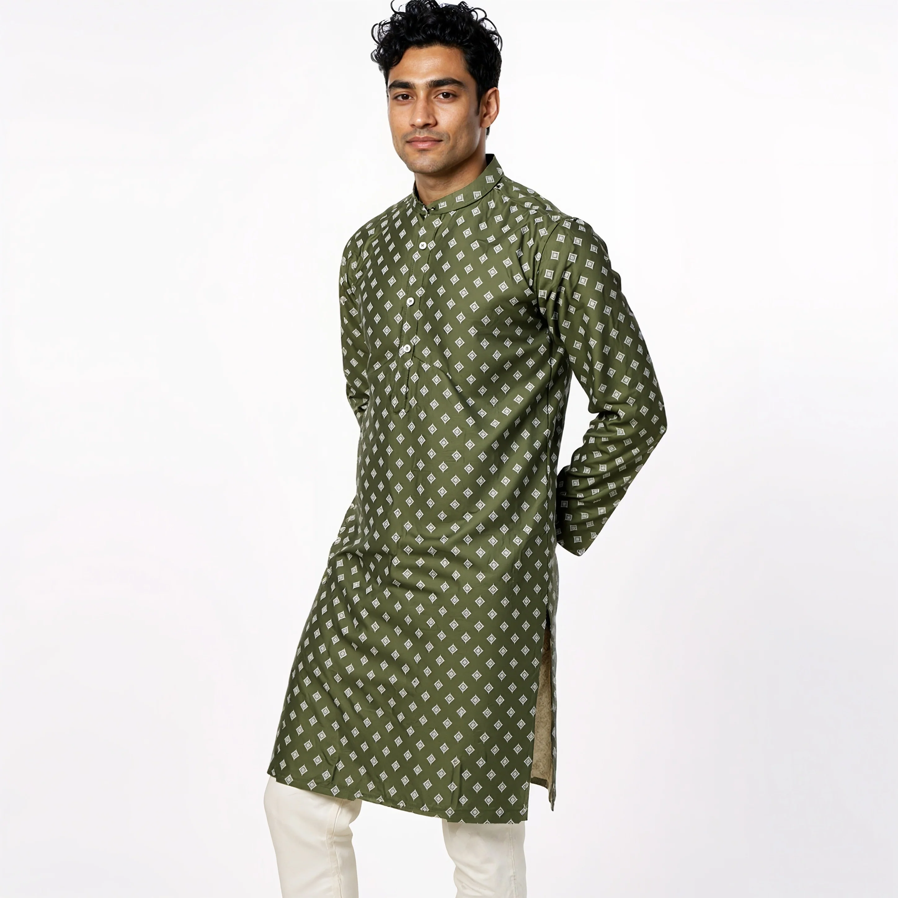 Printed Long Kurta - Image 10