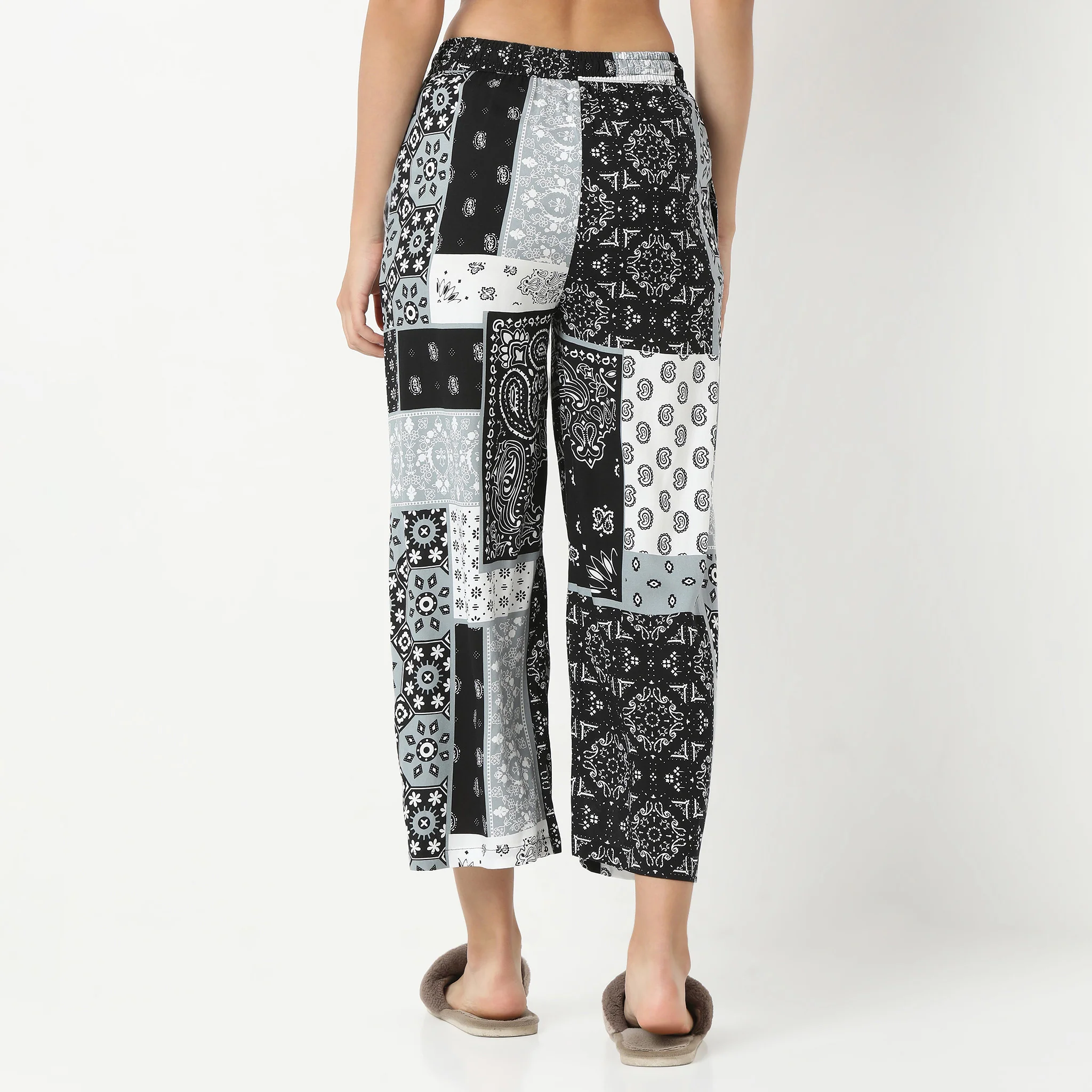 Printed Loungewear Palazzos - Image 3