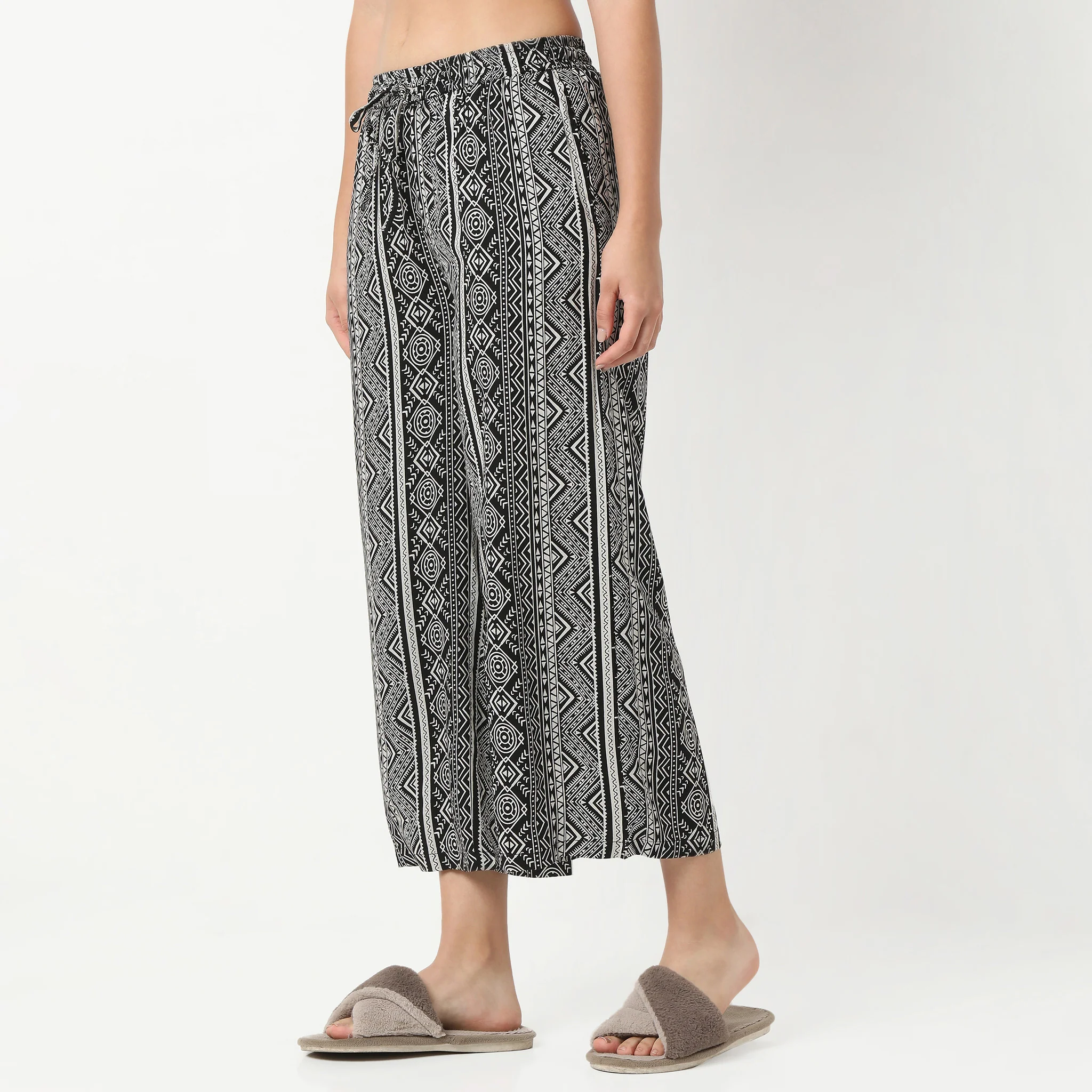 Printed Loungewear Palazzos - Image 5