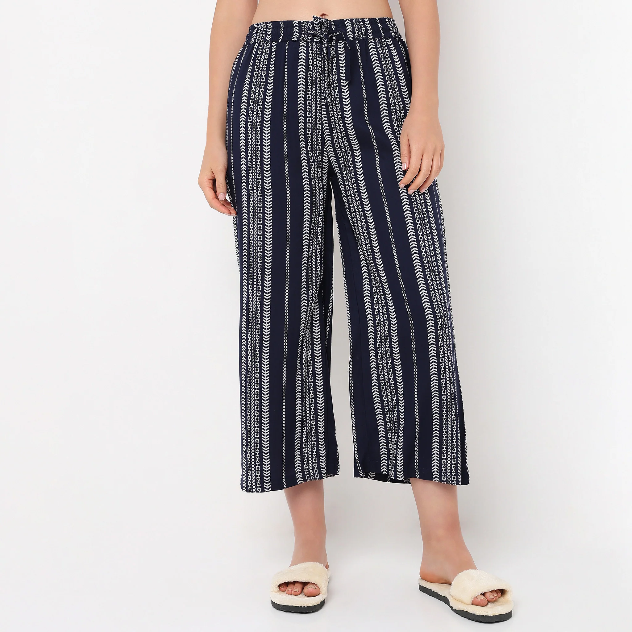 Printed Loungewear Palazzos - Image 2