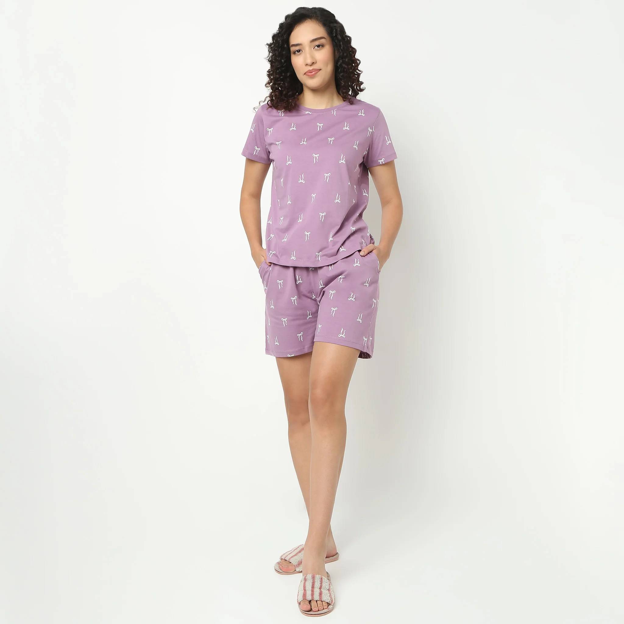 Printed Loungewear Shorts