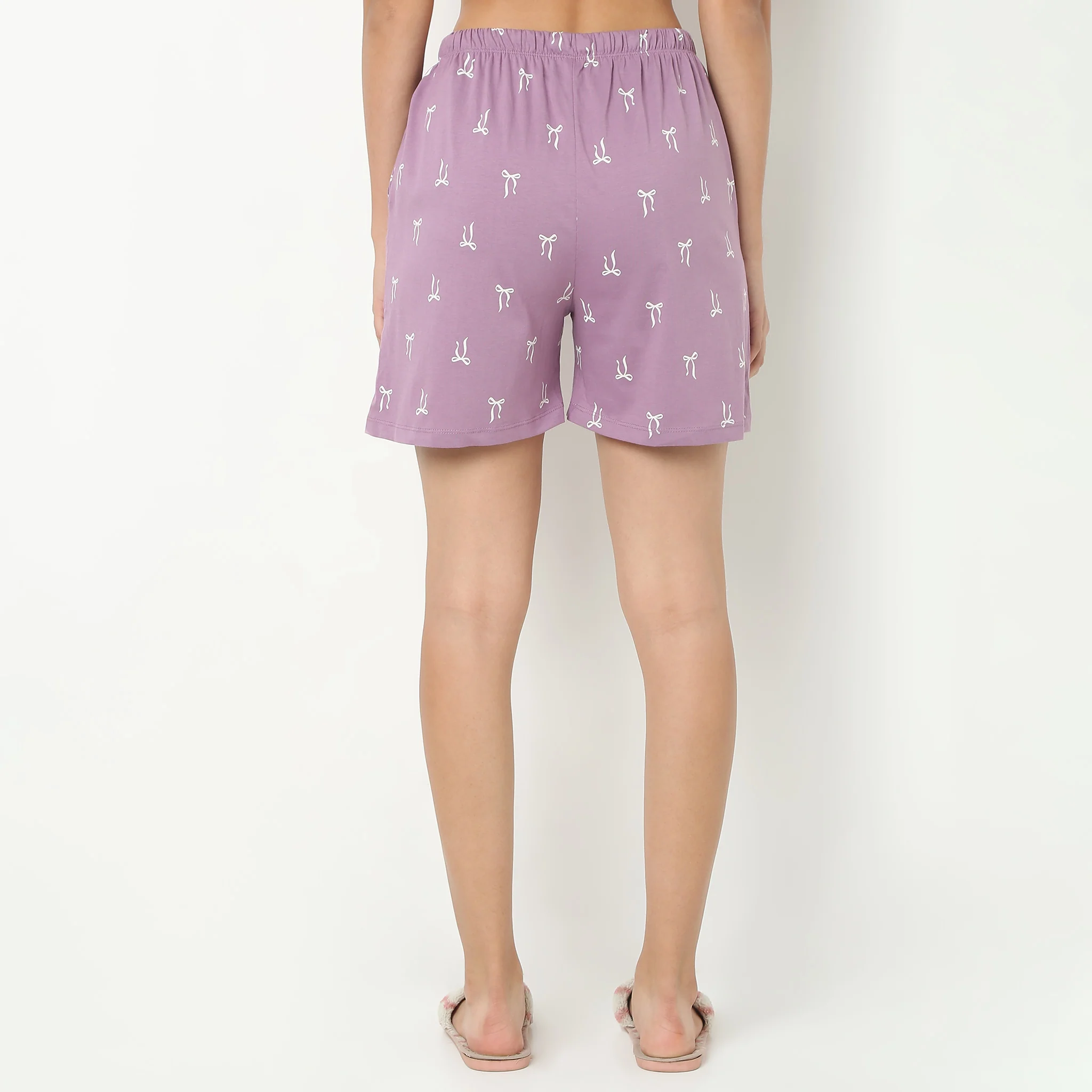 Printed Loungewear Shorts - Image 3