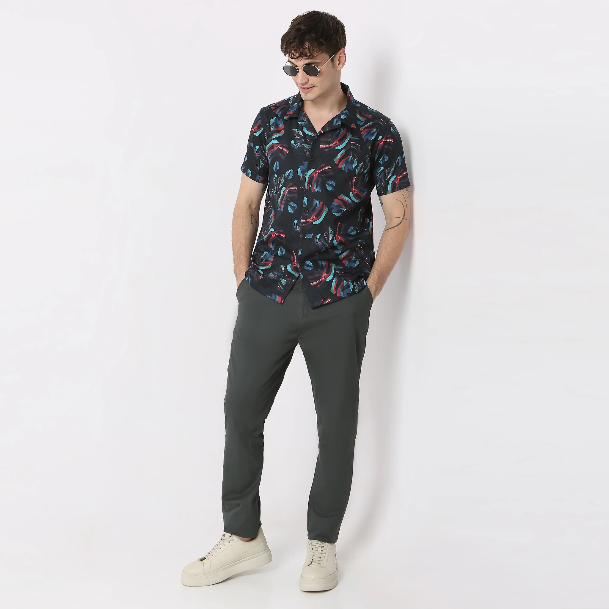 Celebration Shirt - 100% Fine Cotton Satin Printed Cuban Collar Half Sleeve **Trending - Image 11