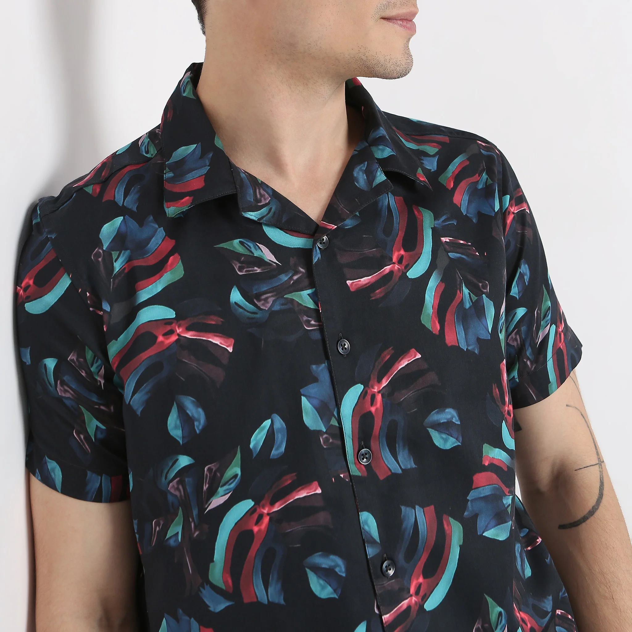 Celebration Shirt - 100% Fine Cotton Satin Printed Cuban Collar Half Sleeve **Trending - Image 15