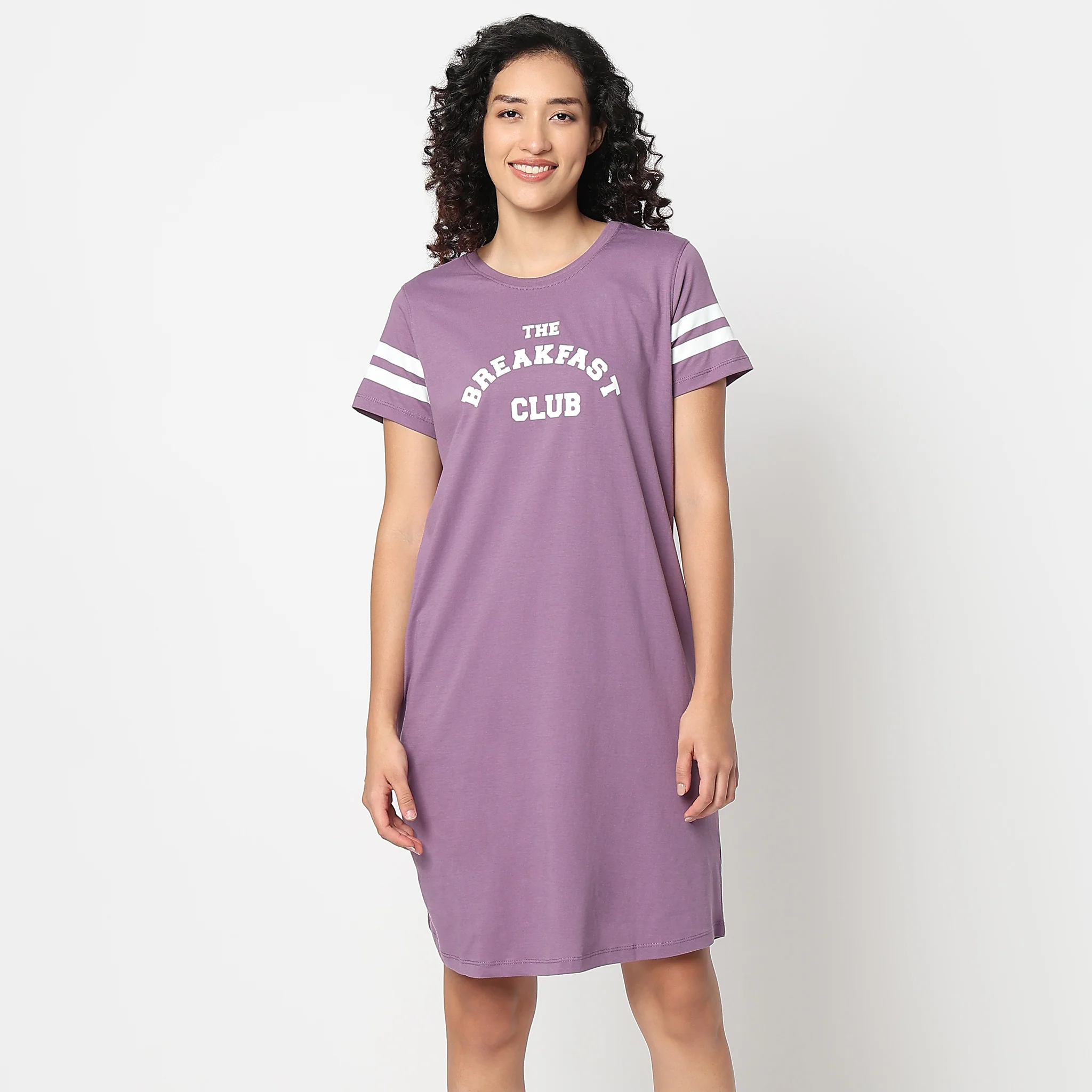 Printed Night Short Gown - Image 2