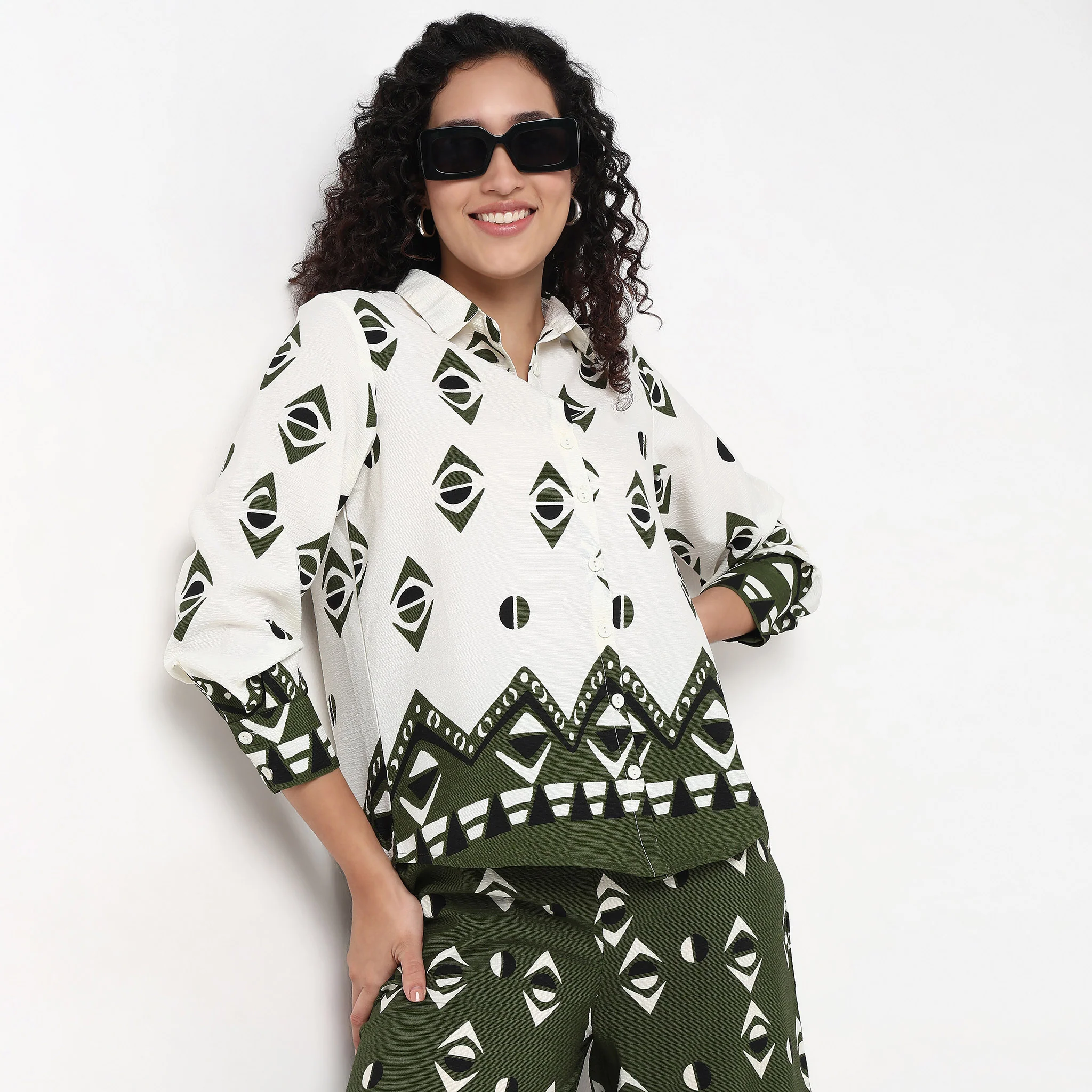 Printed Oversized Shirt - Image 2