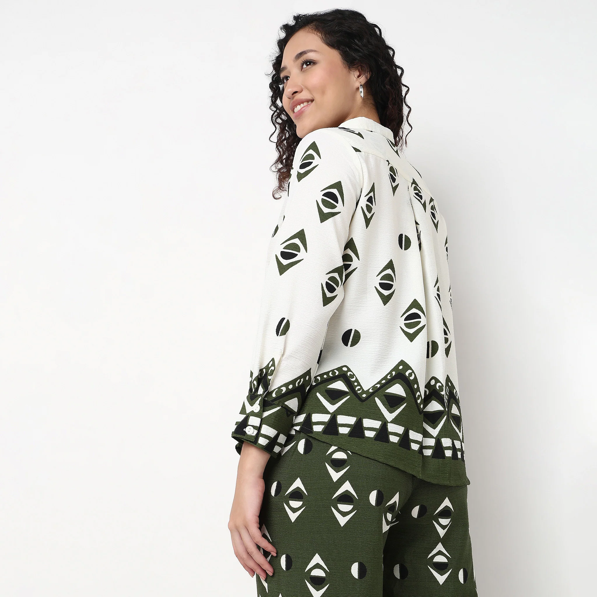 Printed Oversized Shirt - Image 3