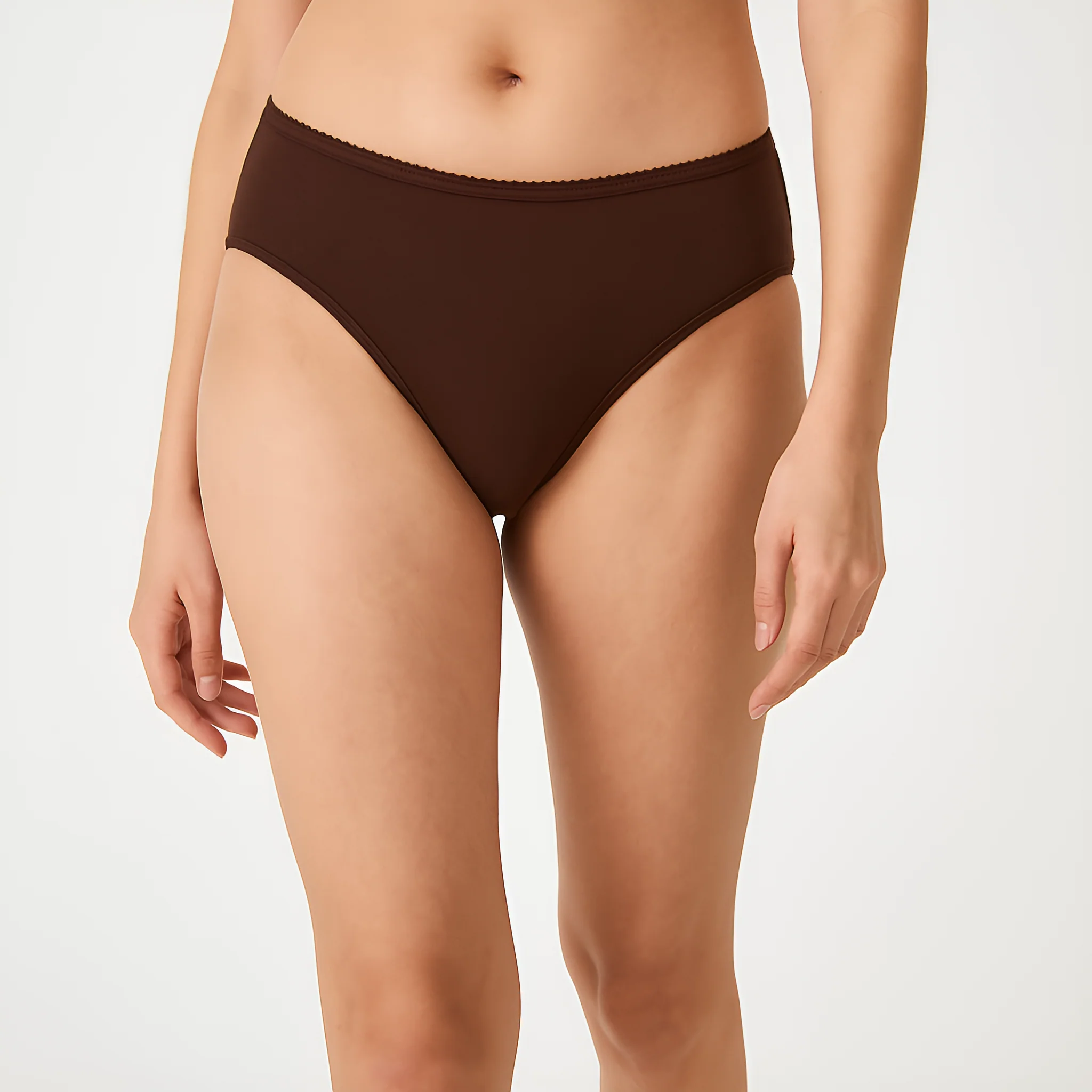 Solid High Leg Panties - Pack of 3 - Image 2