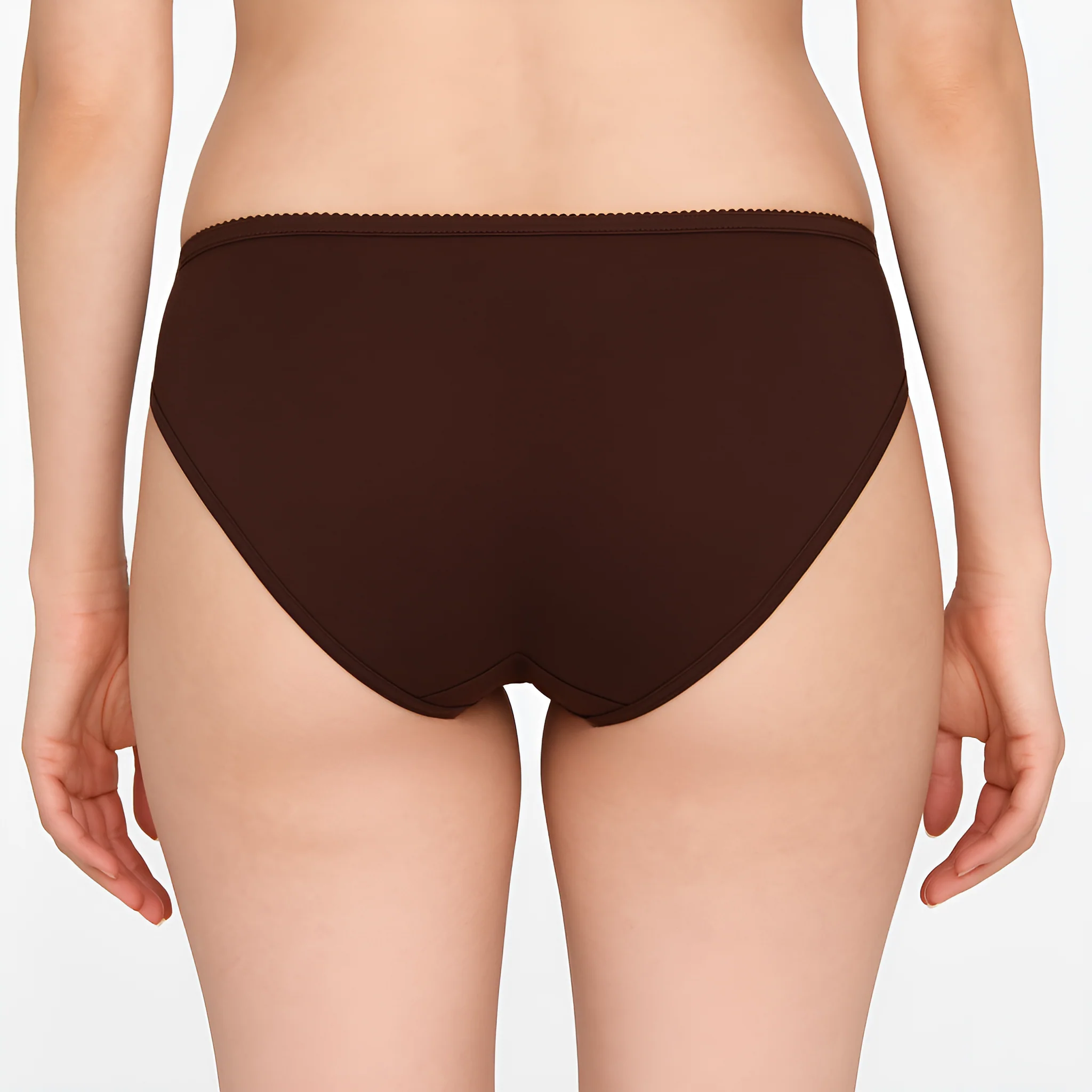 Solid High Leg Panties - Pack of 3 - Image 3