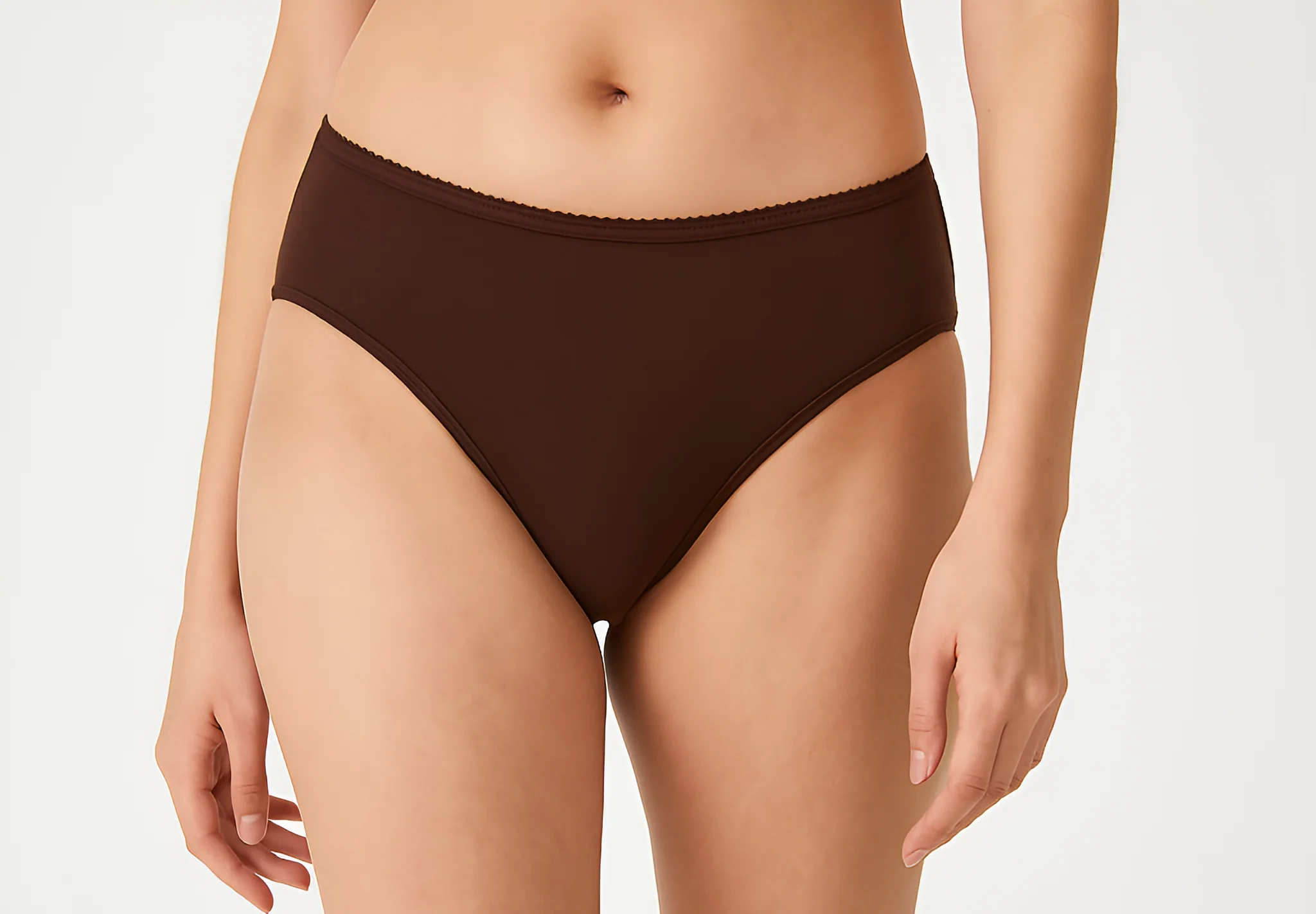 Solid High Leg Panties - Pack of 3 - Image 4