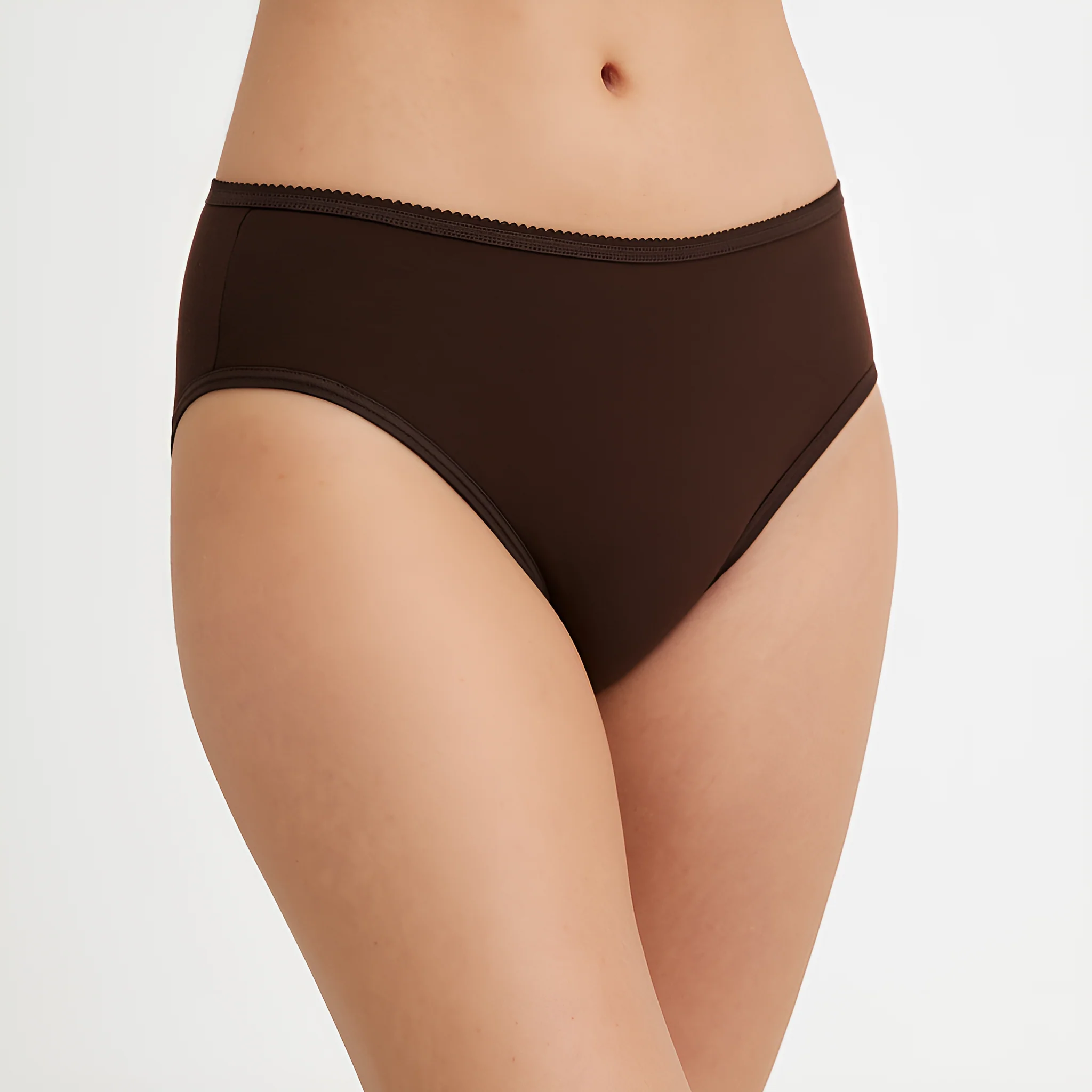 Solid High Leg Panties - Pack of 3 - Image 5