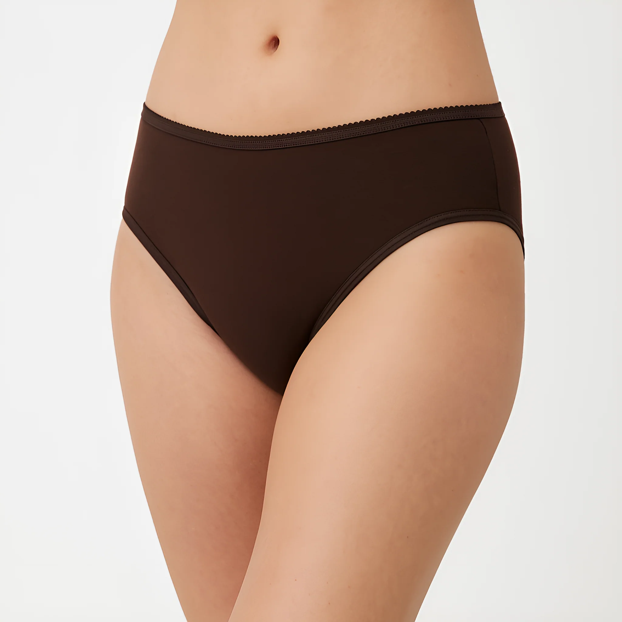 Solid High Leg Panties - Pack of 3 - Image 6