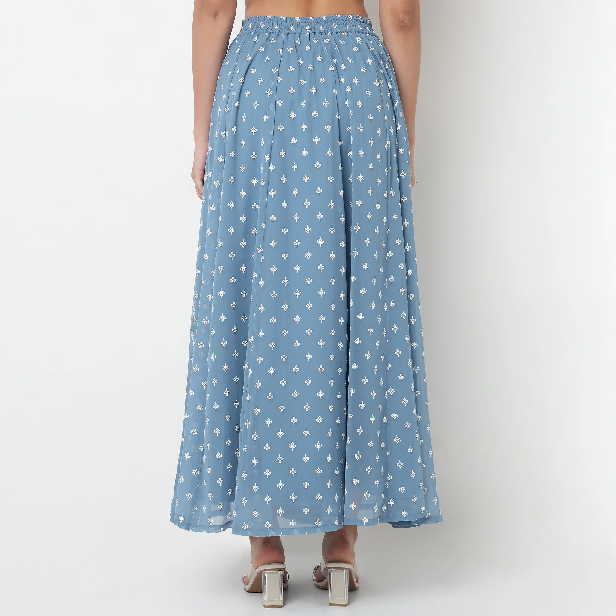 Printed Flared Skirt - Image 3