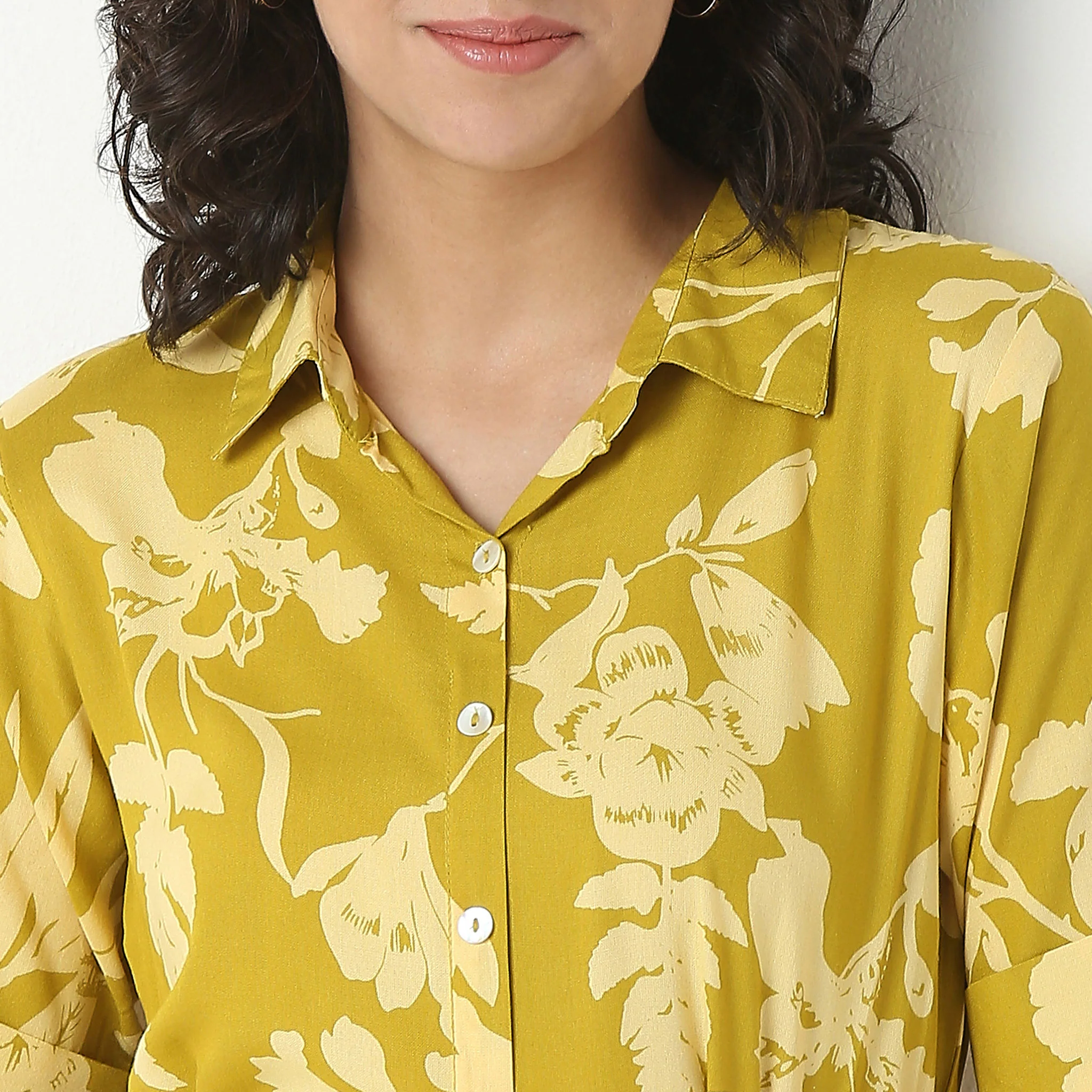 Belted Shirt Tiered Dress - Image 4