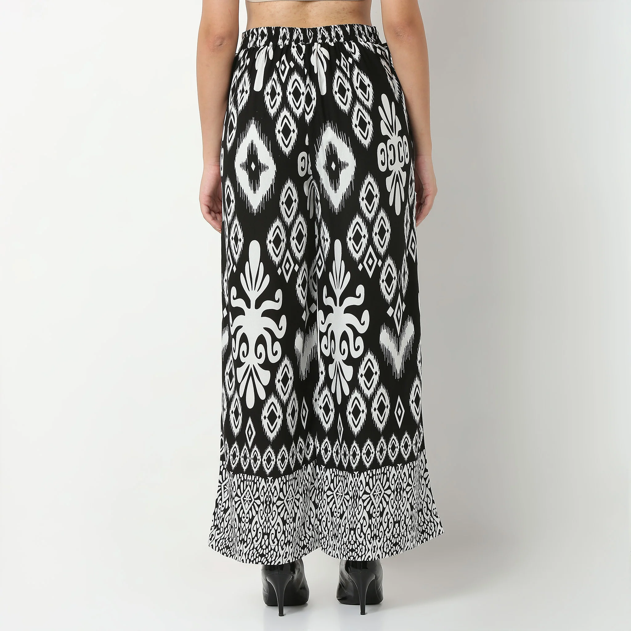 Printed Straight Palazzos - Image 3