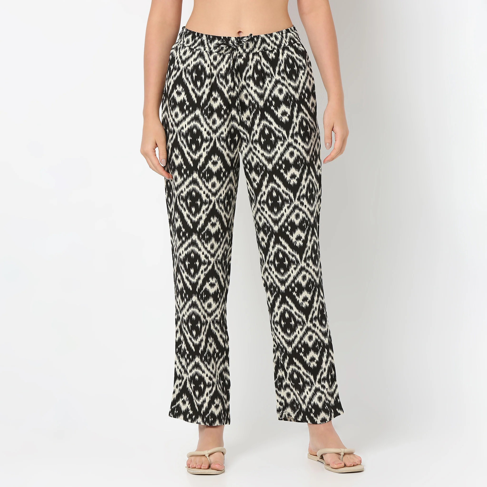 Printed Ankle Length Sleepwear Lounge Pyjama - Image 2