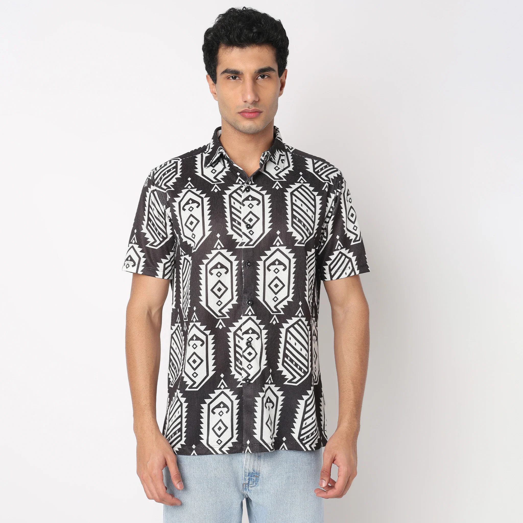 Printed Relaxed Fit Shirt - Image 2