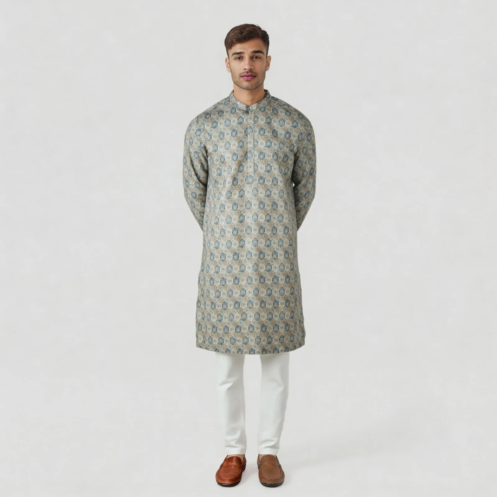 Printed Straight Fit Kurta - Image 2