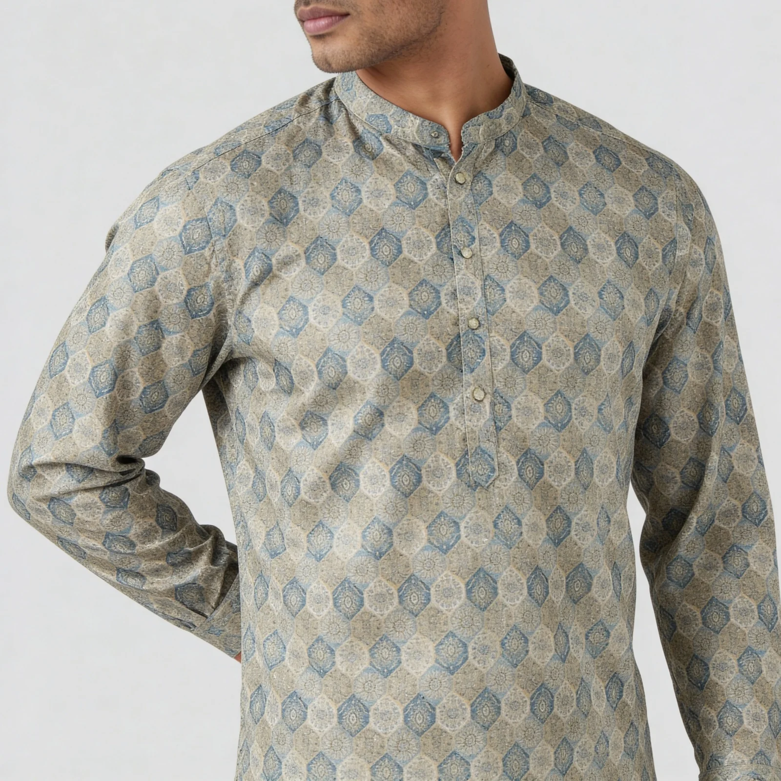 Printed Straight Fit Kurta - Image 4