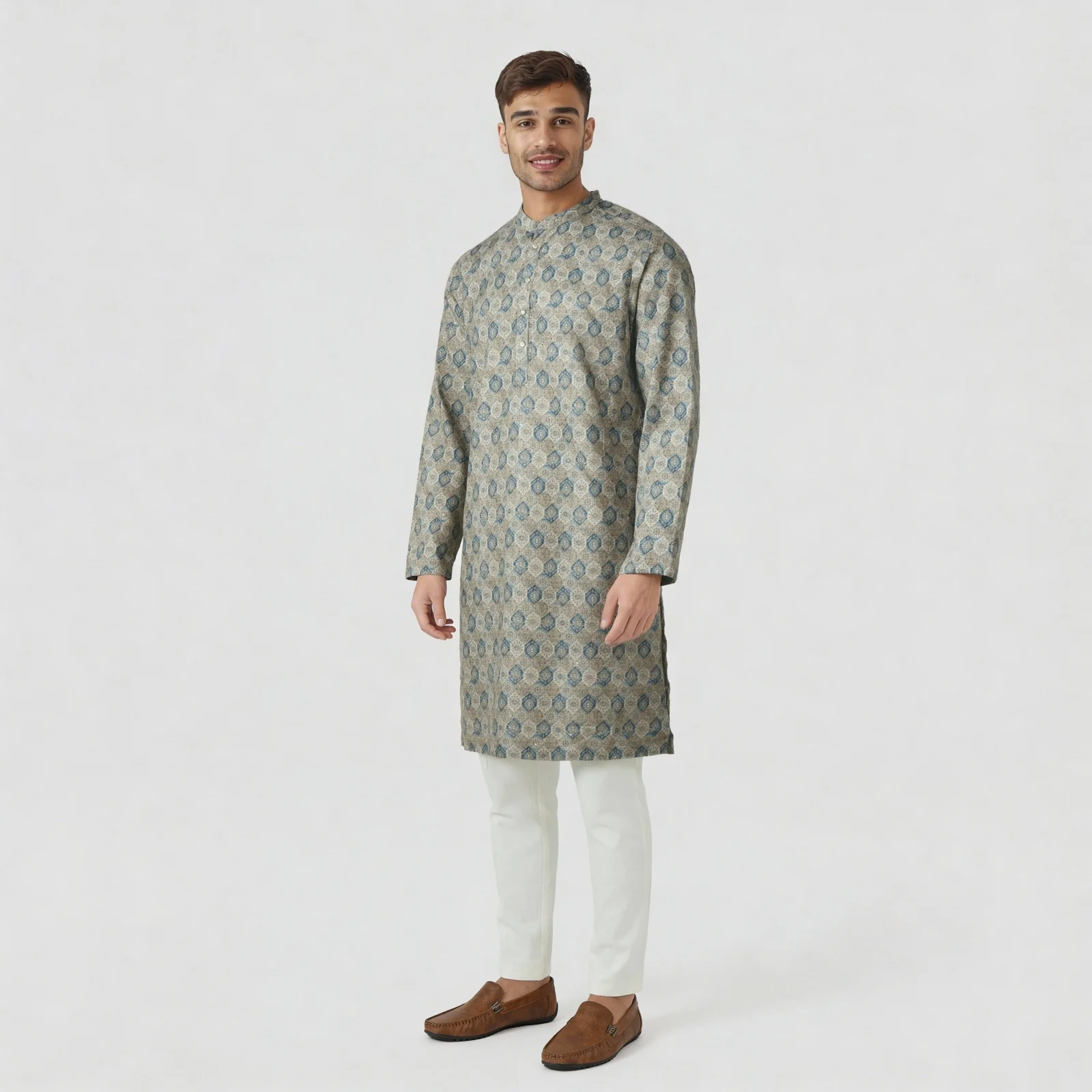 Printed Straight Fit Kurta - Image 5