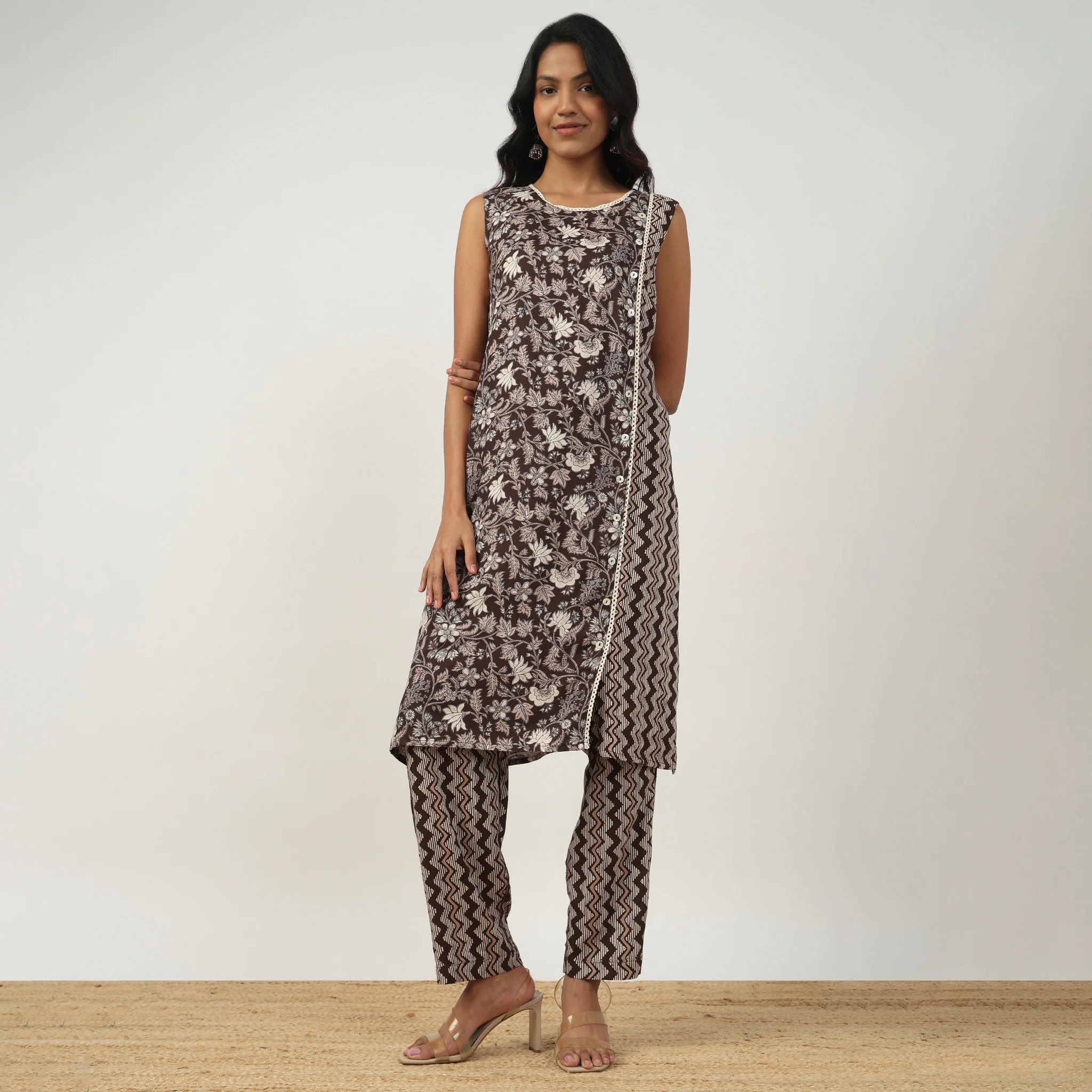 Printed Straight Full Length Pants