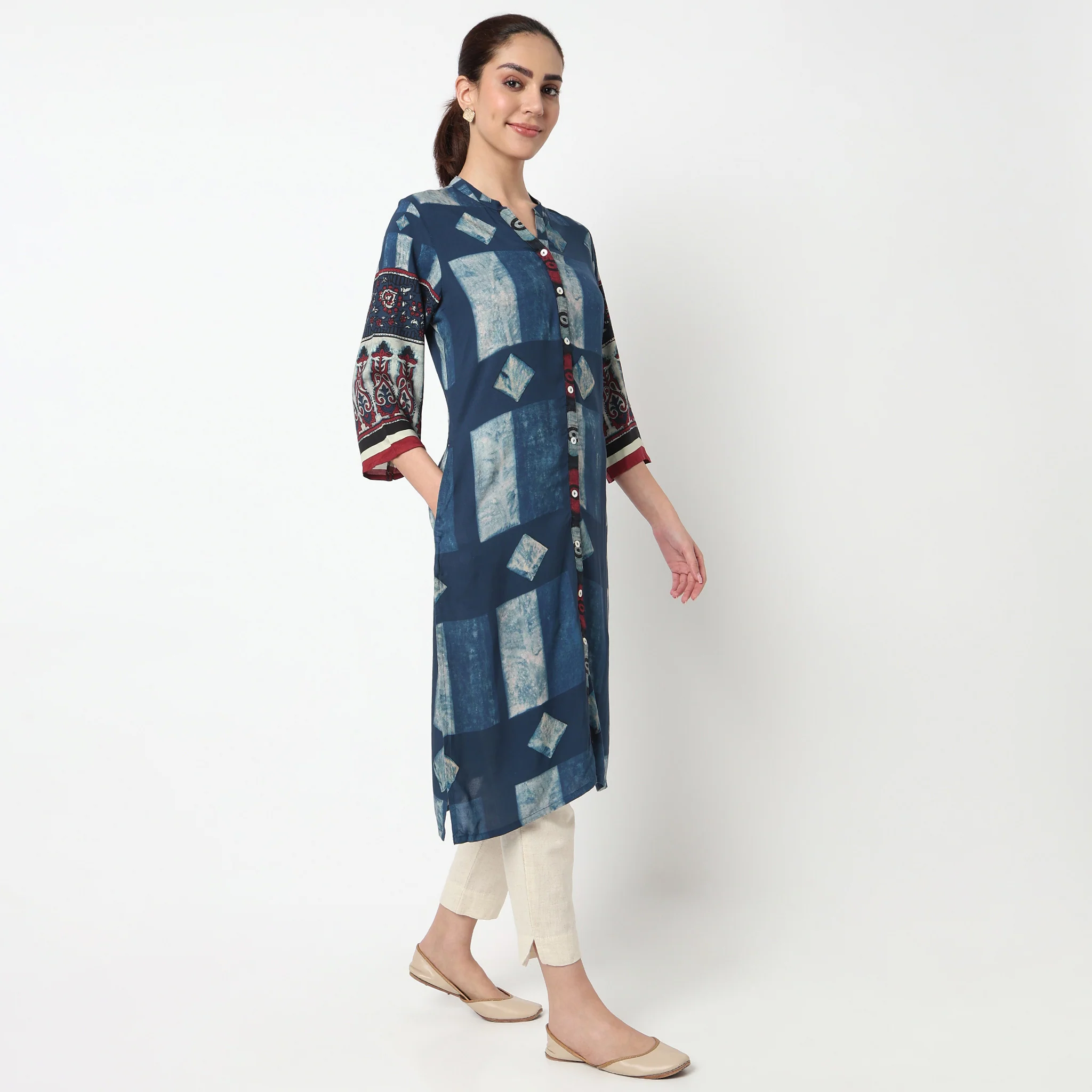 Printed Straight Kurta - Image 5