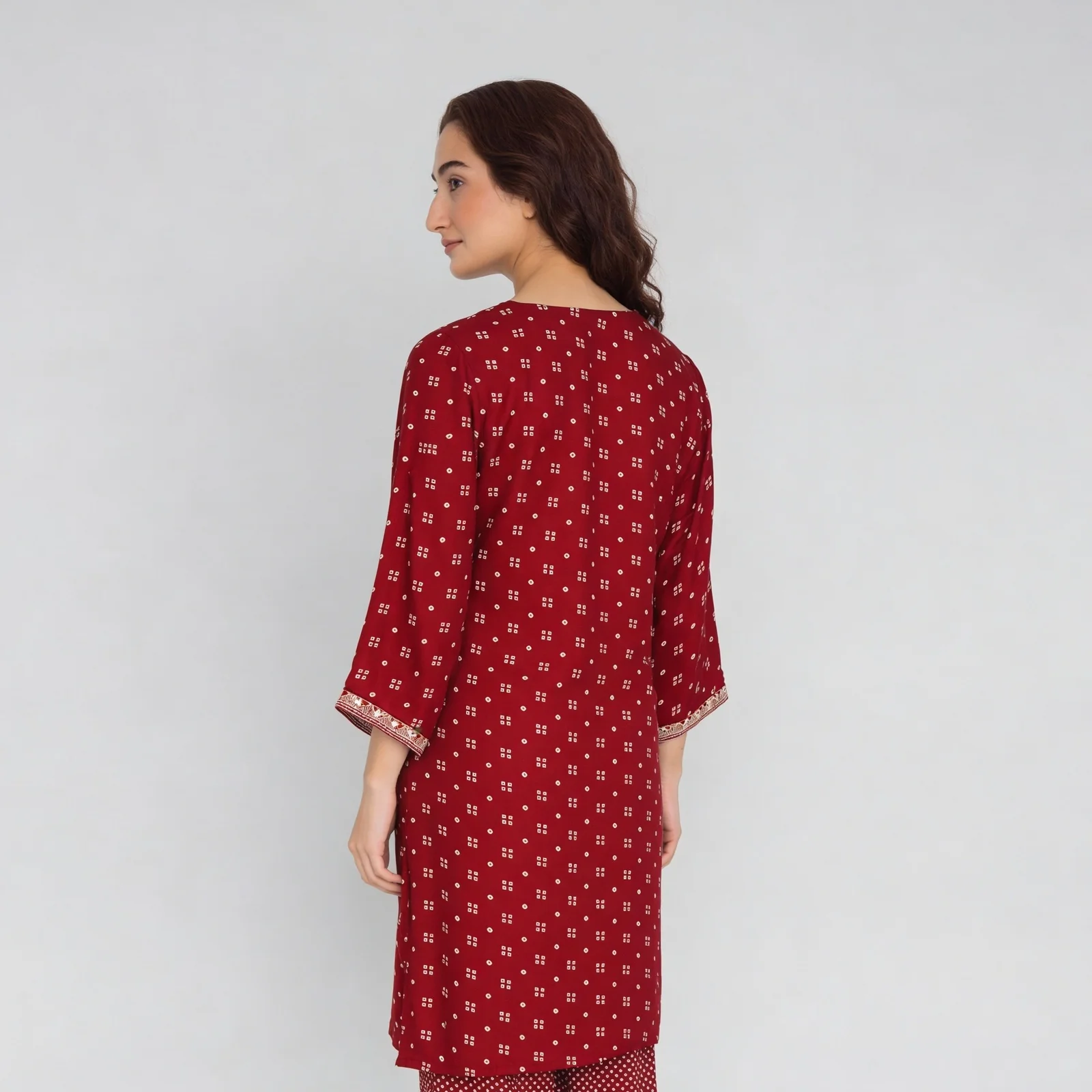 Printed Straight Kurta - Image 3