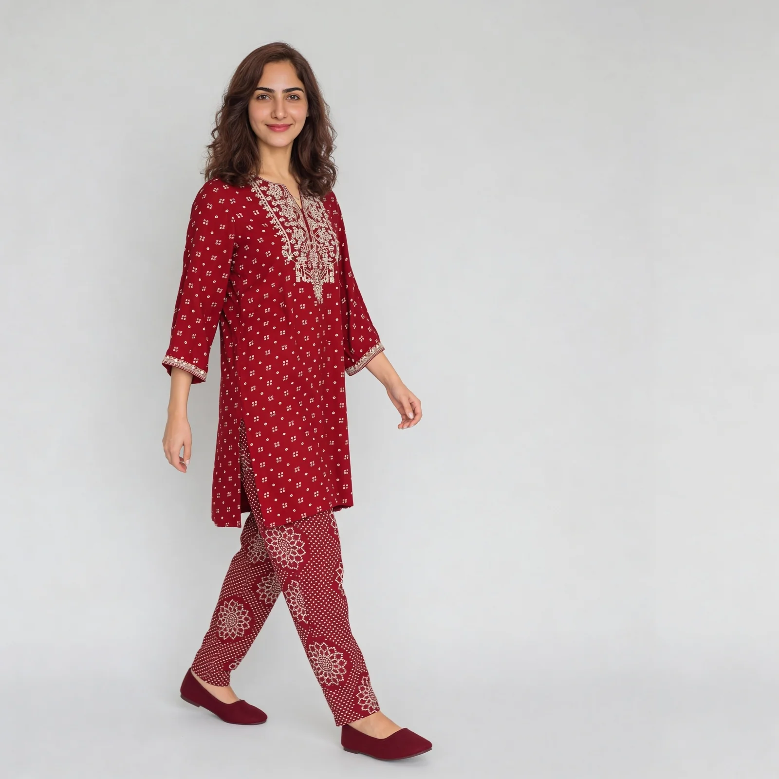 Printed Straight Kurta - Image 5