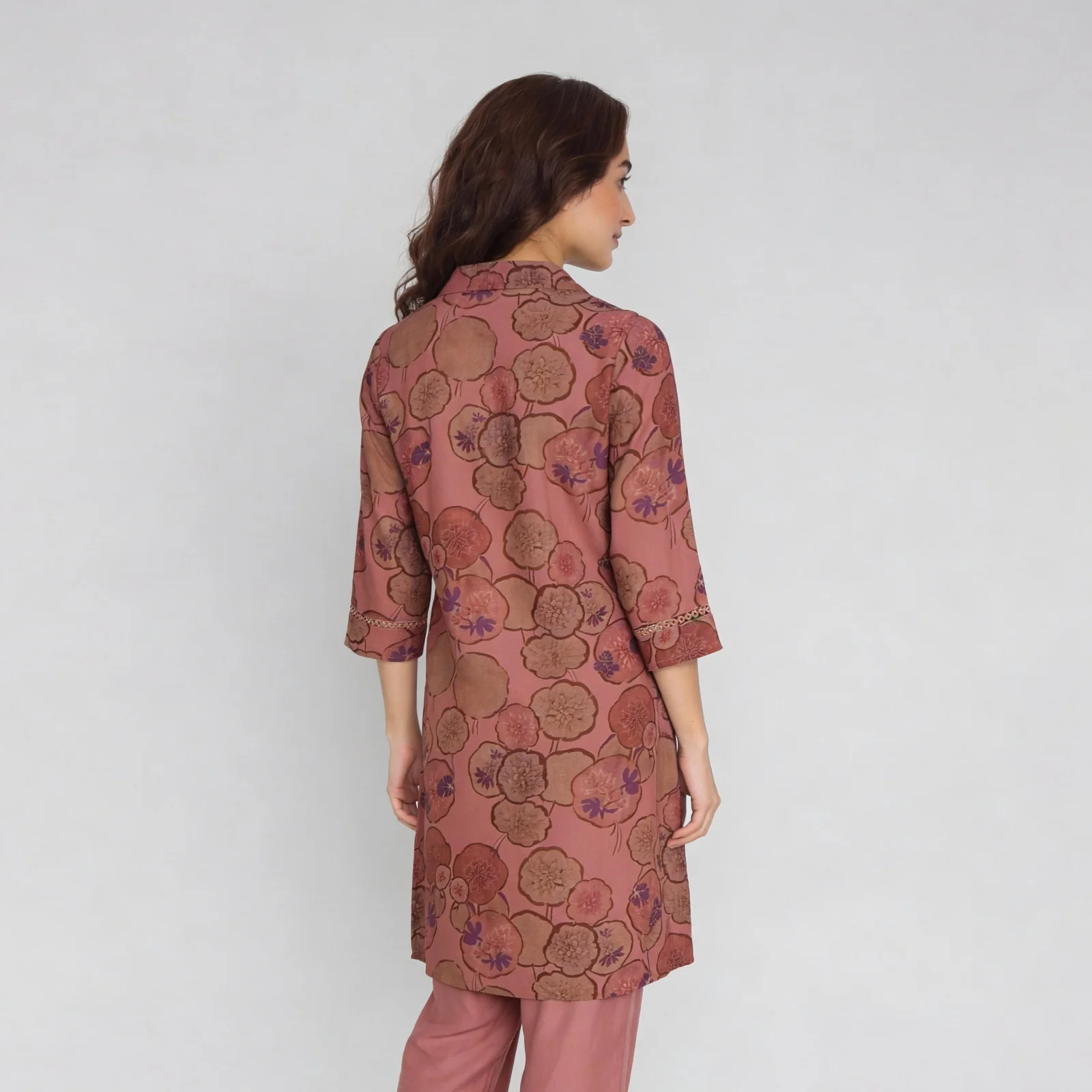 Printed Straight Kurta with Pant Set - Image 3
