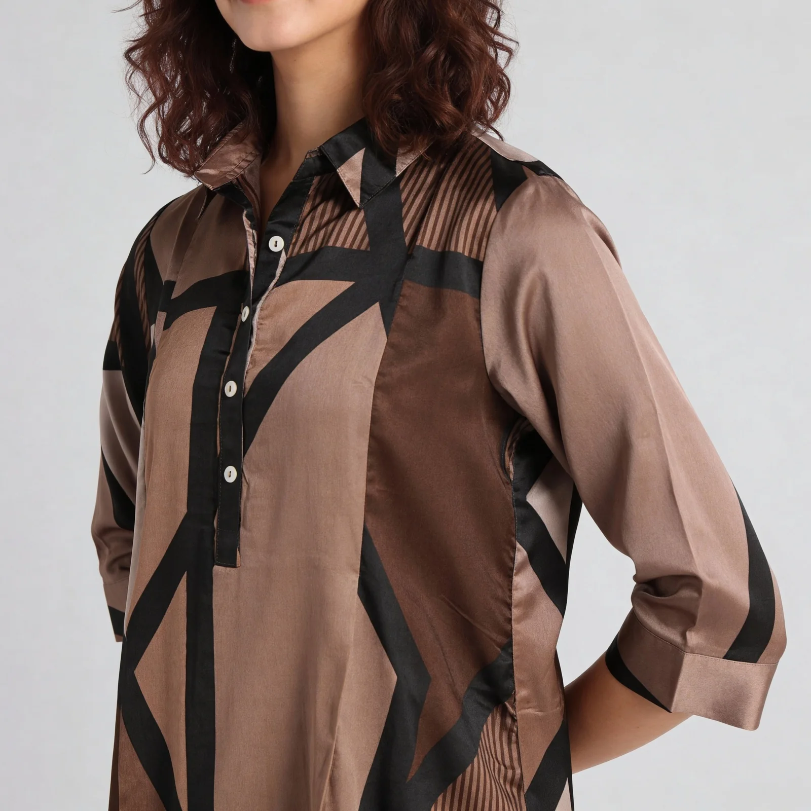 Printed Straight Kurta with Pant Set - Image 4