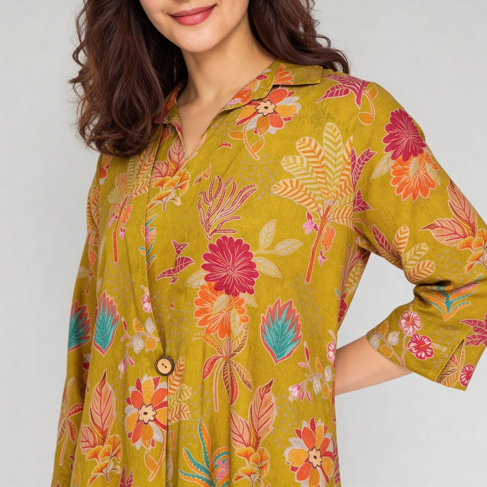 Printed Straight Kurta with Pant Set - Image 4