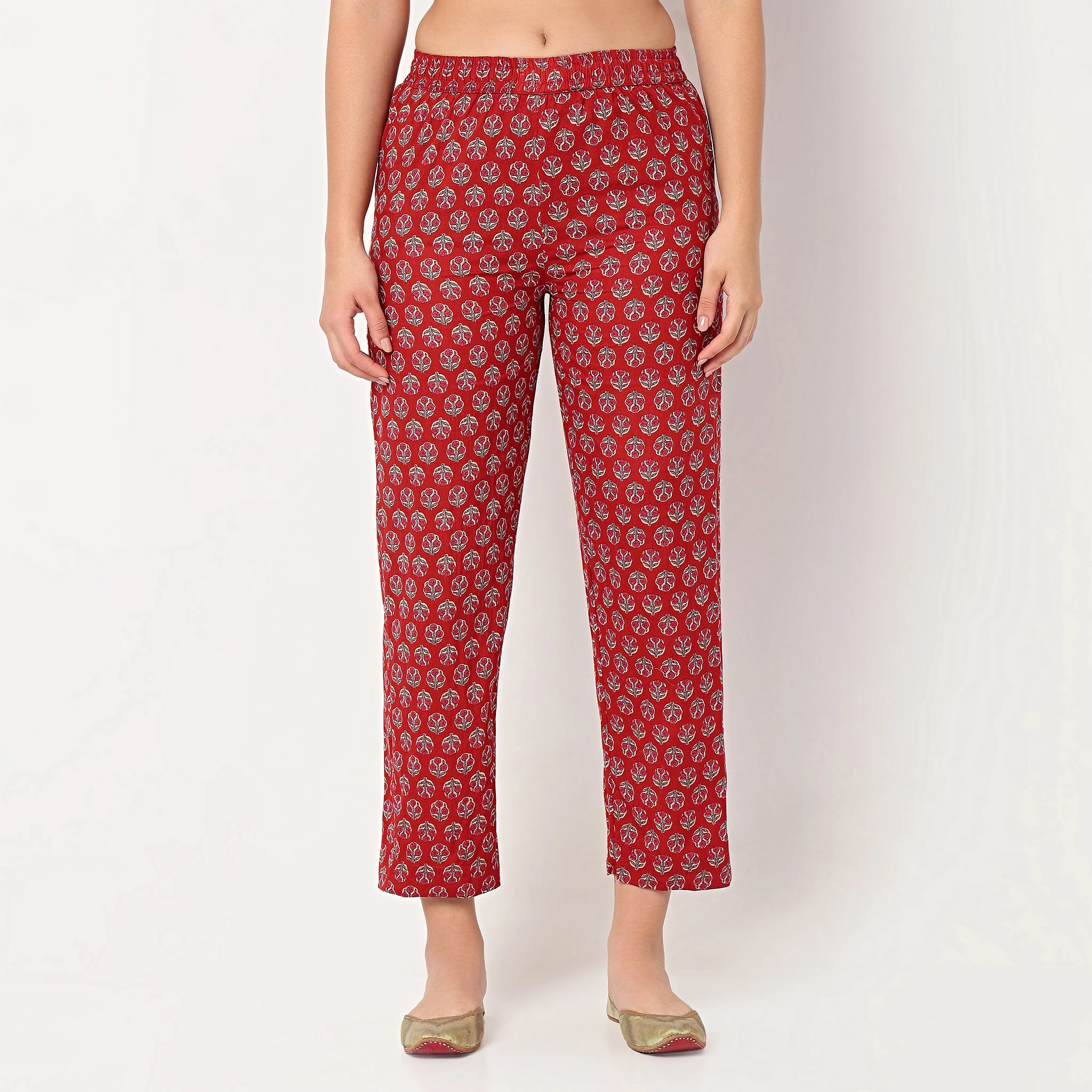 Printed Straight Kurta with Pant Set - Image 6