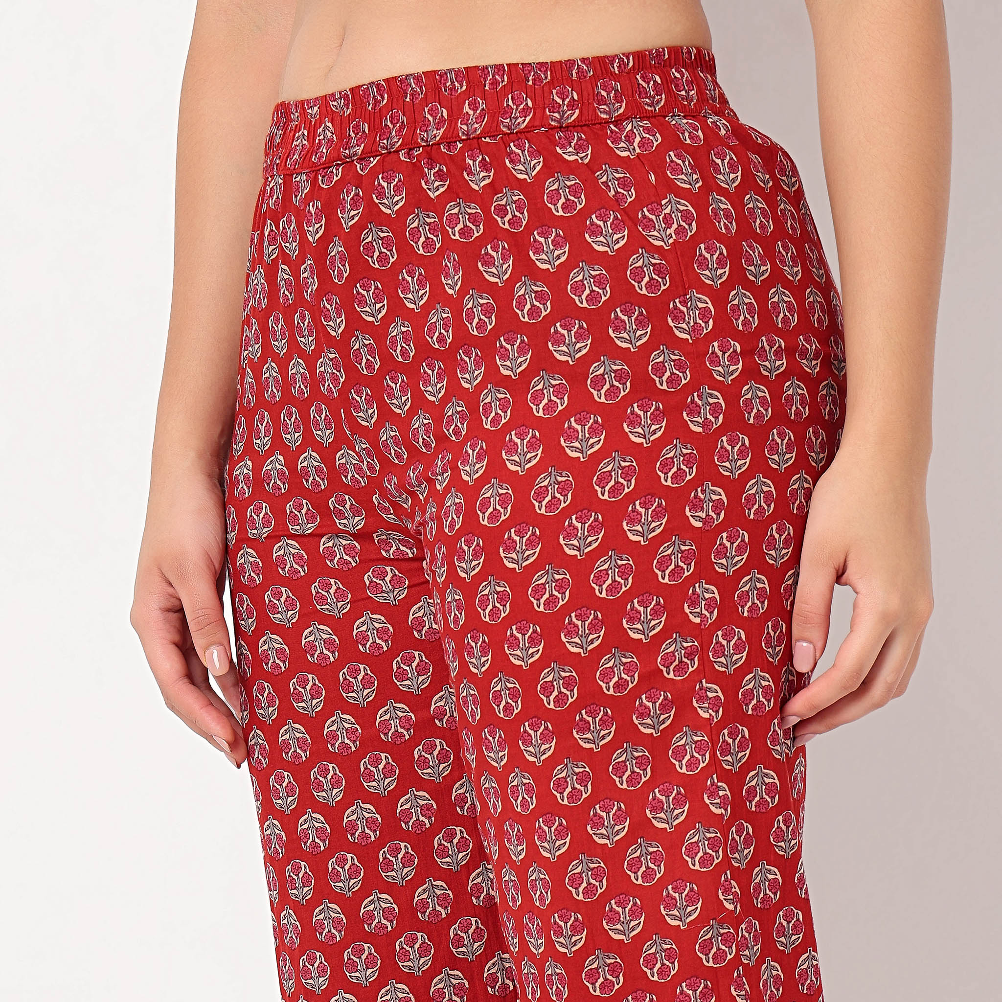 Printed Straight Kurta with Pant Set - Image 7