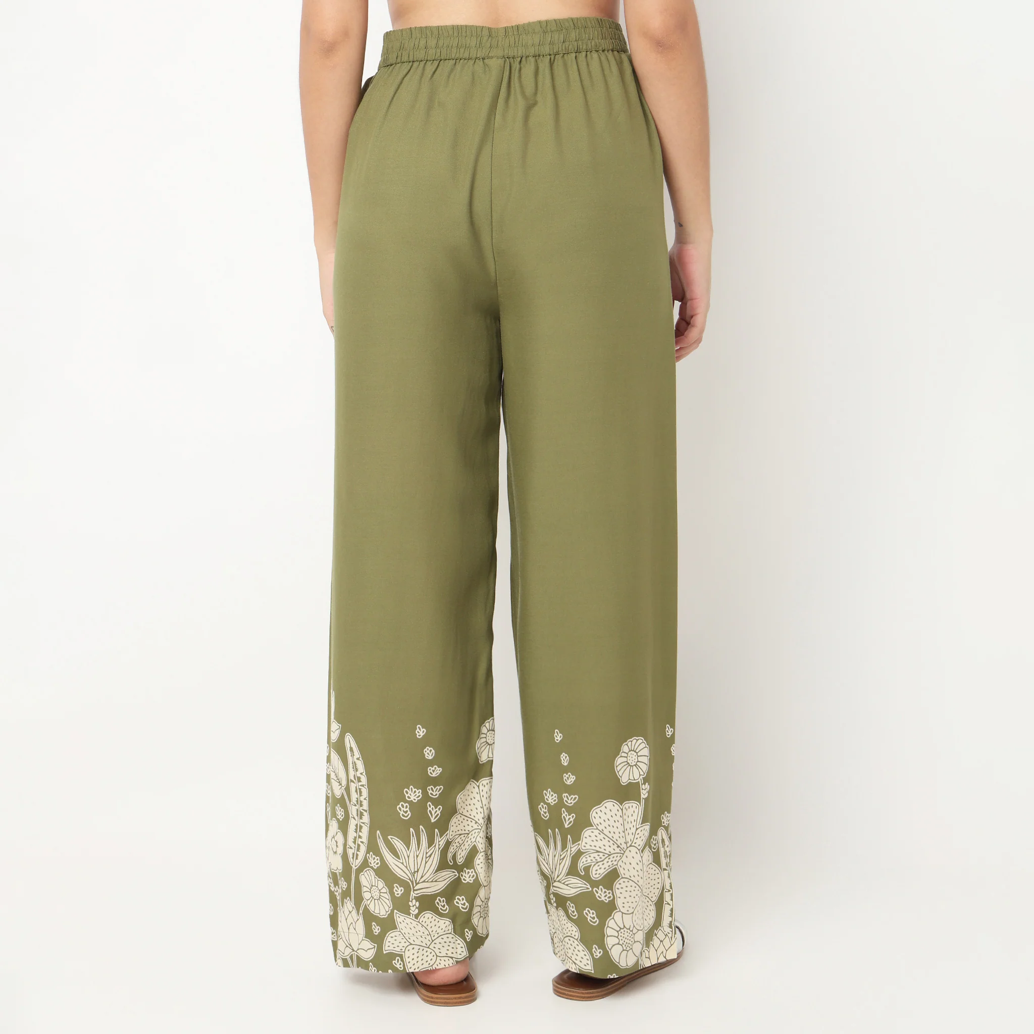 Printed Straight Palazzos - Image 3