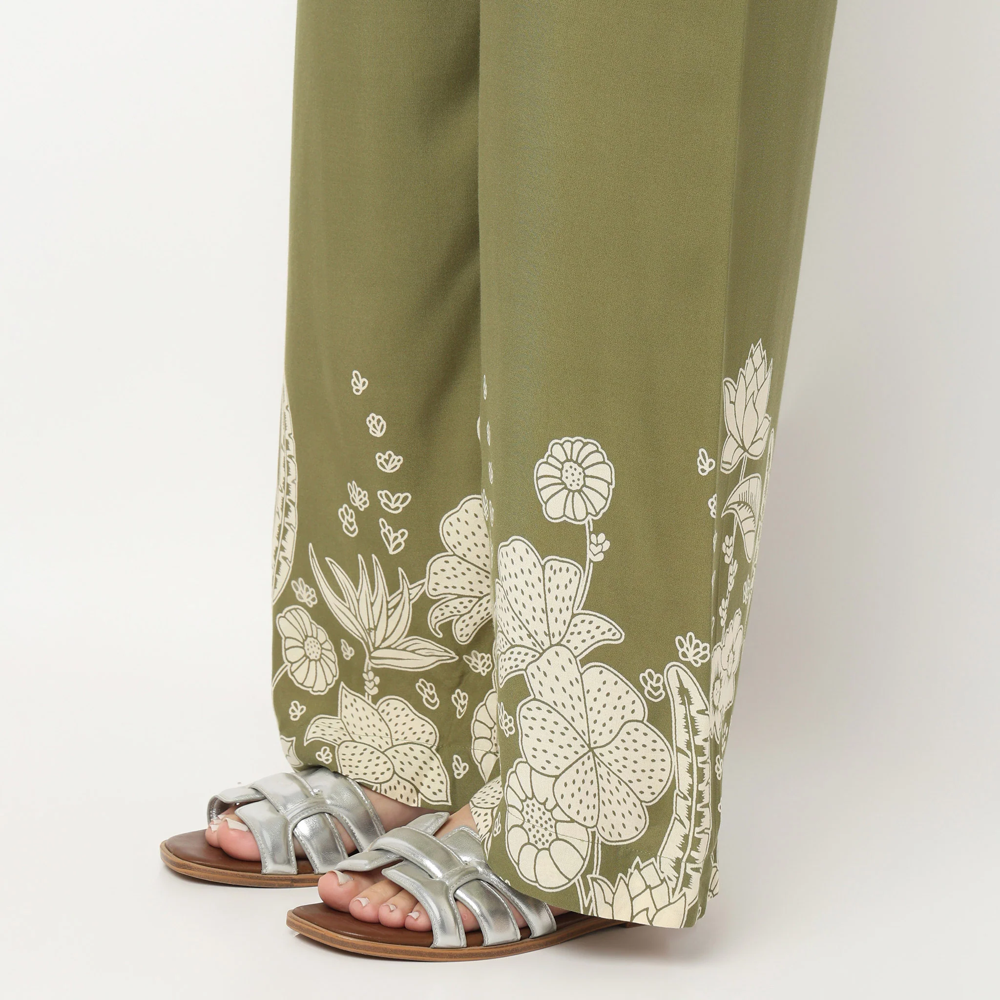 Printed Straight Palazzos - Image 4