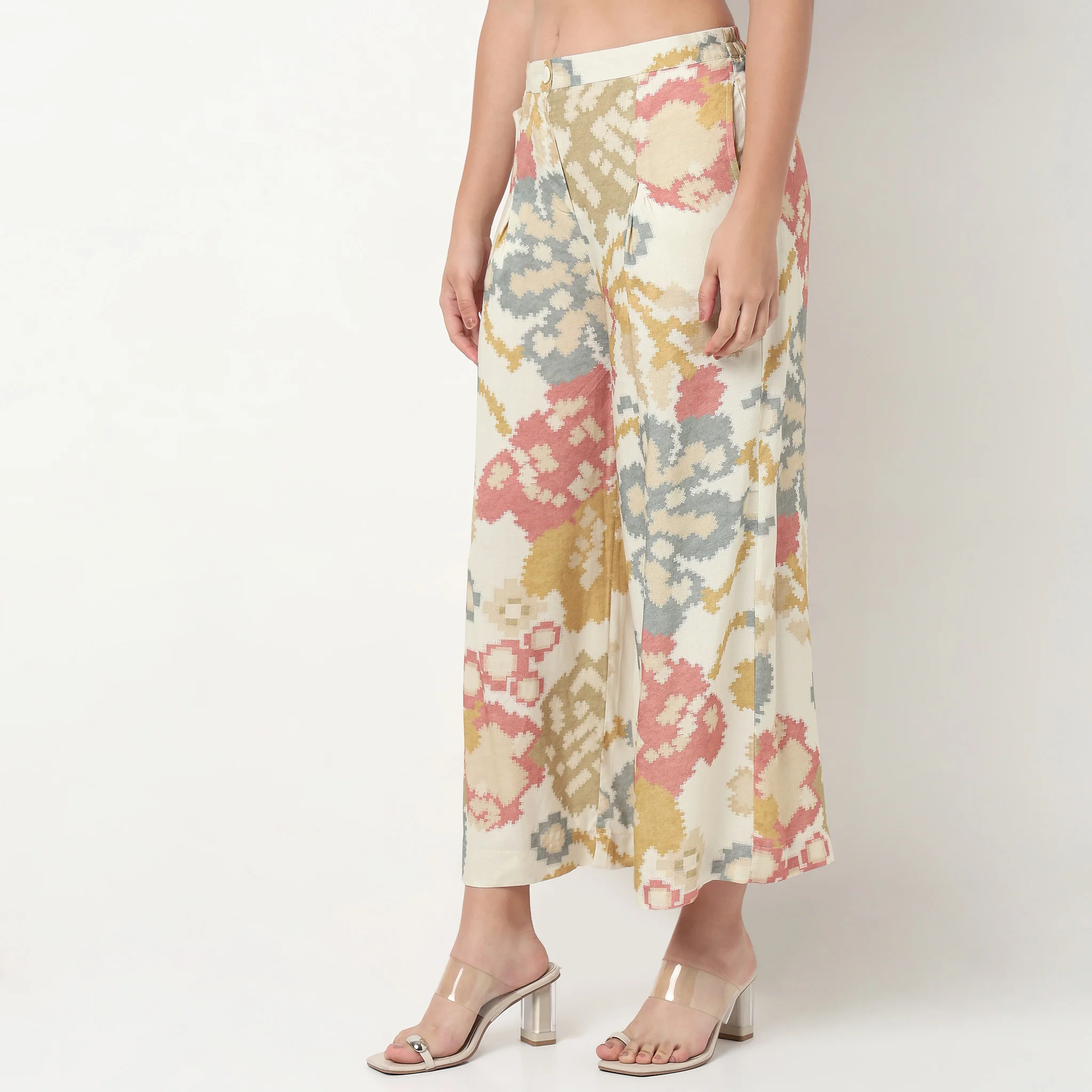 Printed Relaxed Fit Pants - Image 5