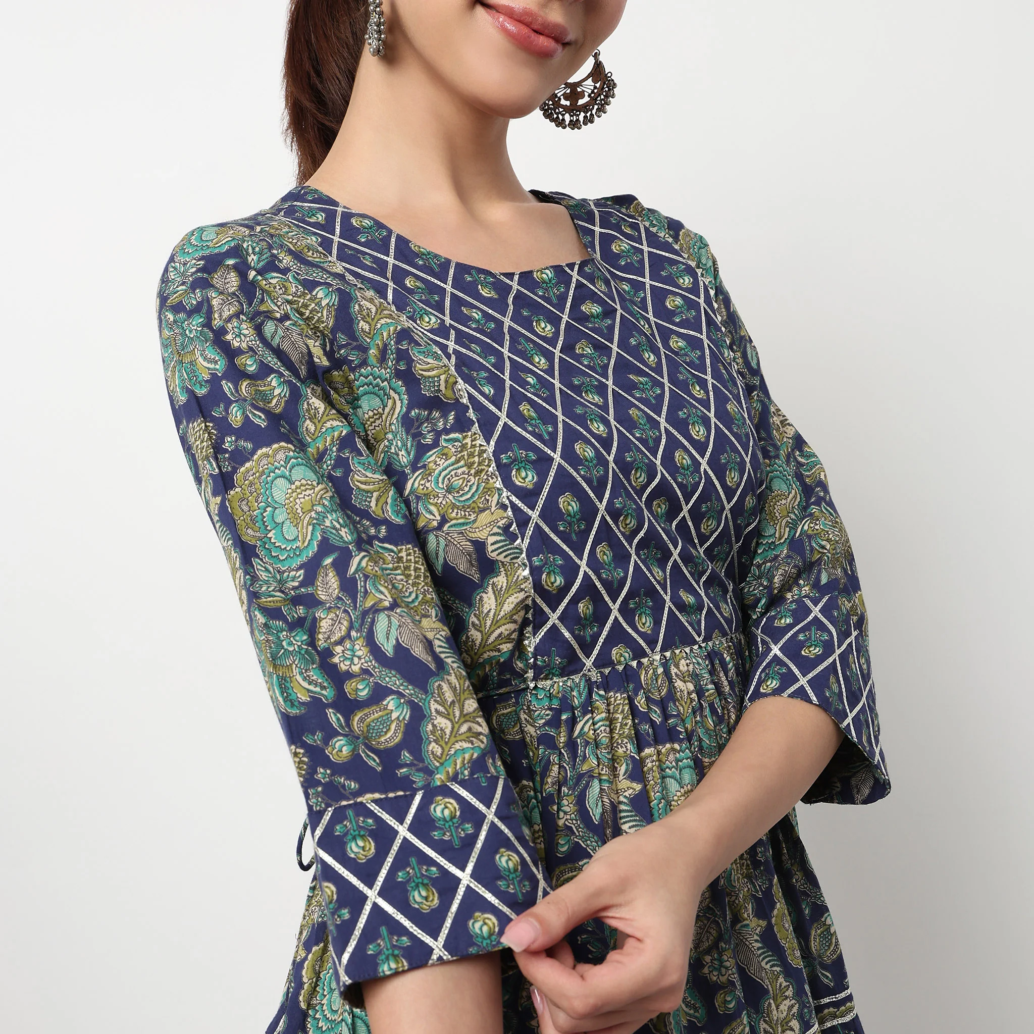 Printed Tired Kurta - Image 3
