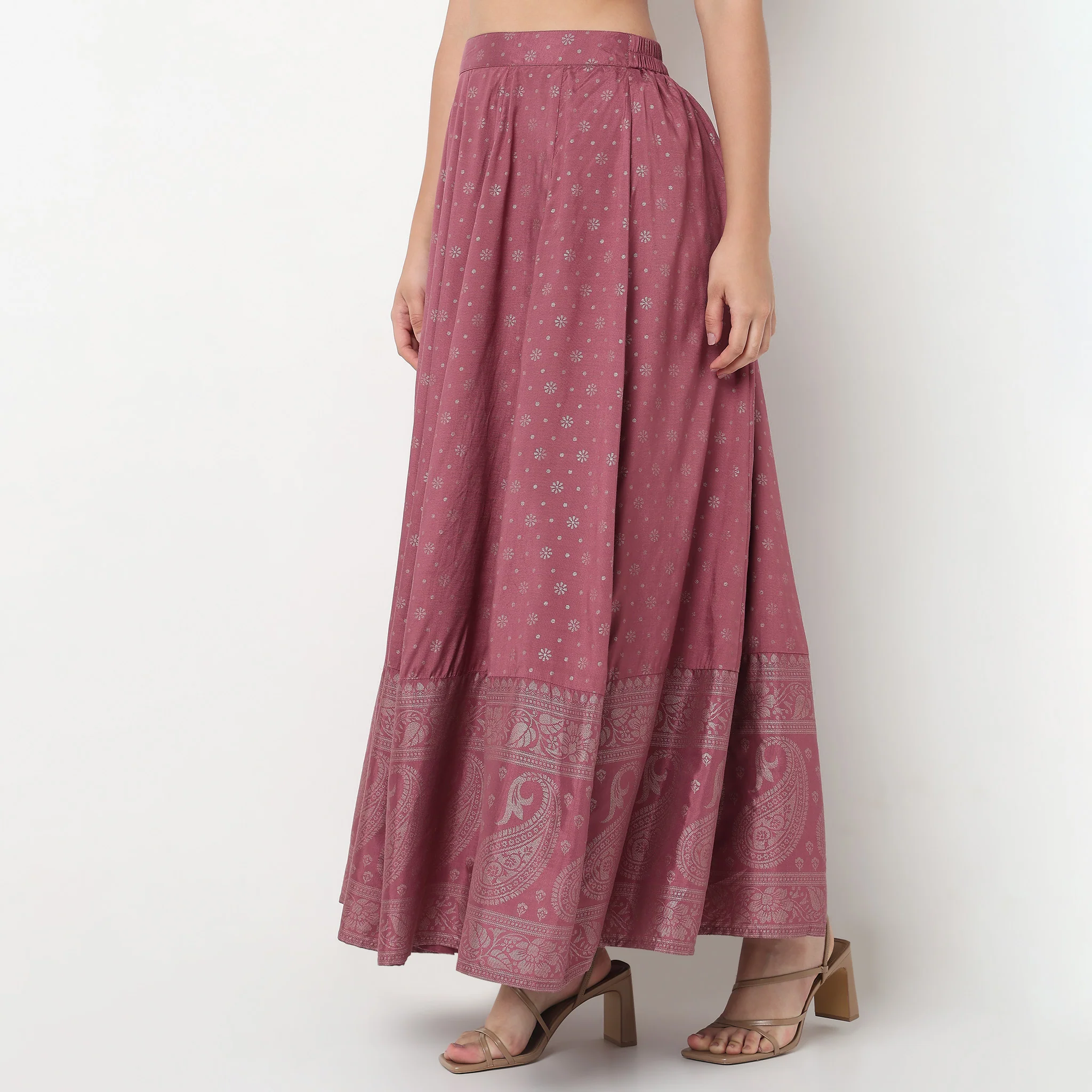 Printed Flared Skirt - Image 2