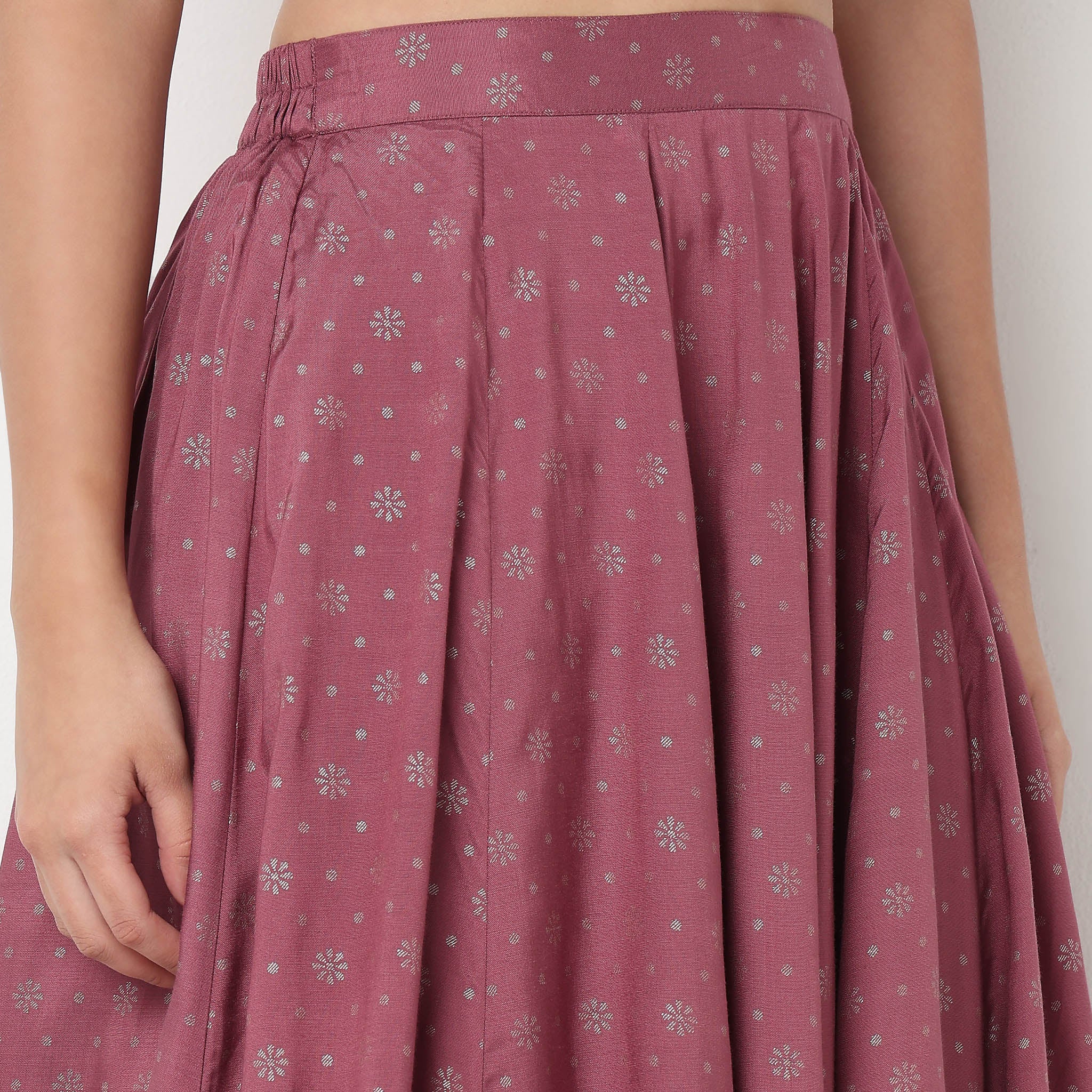 Printed Flared Skirt - Image 3