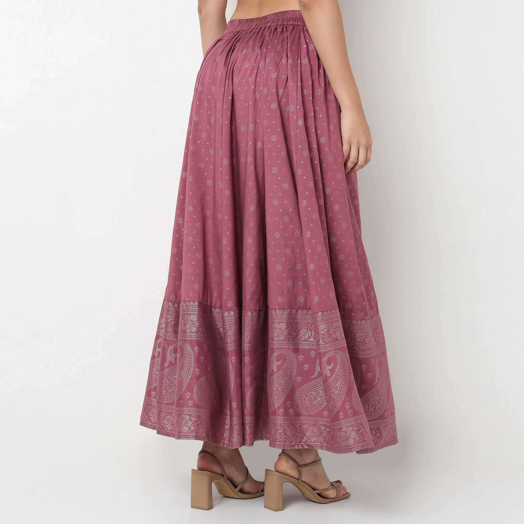 Printed Flared Skirt - Image 4