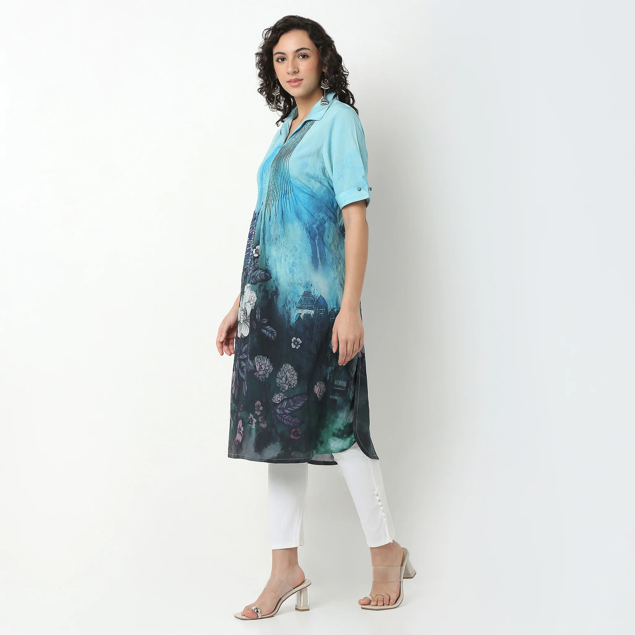 Printed Straight Kurta - Image 5