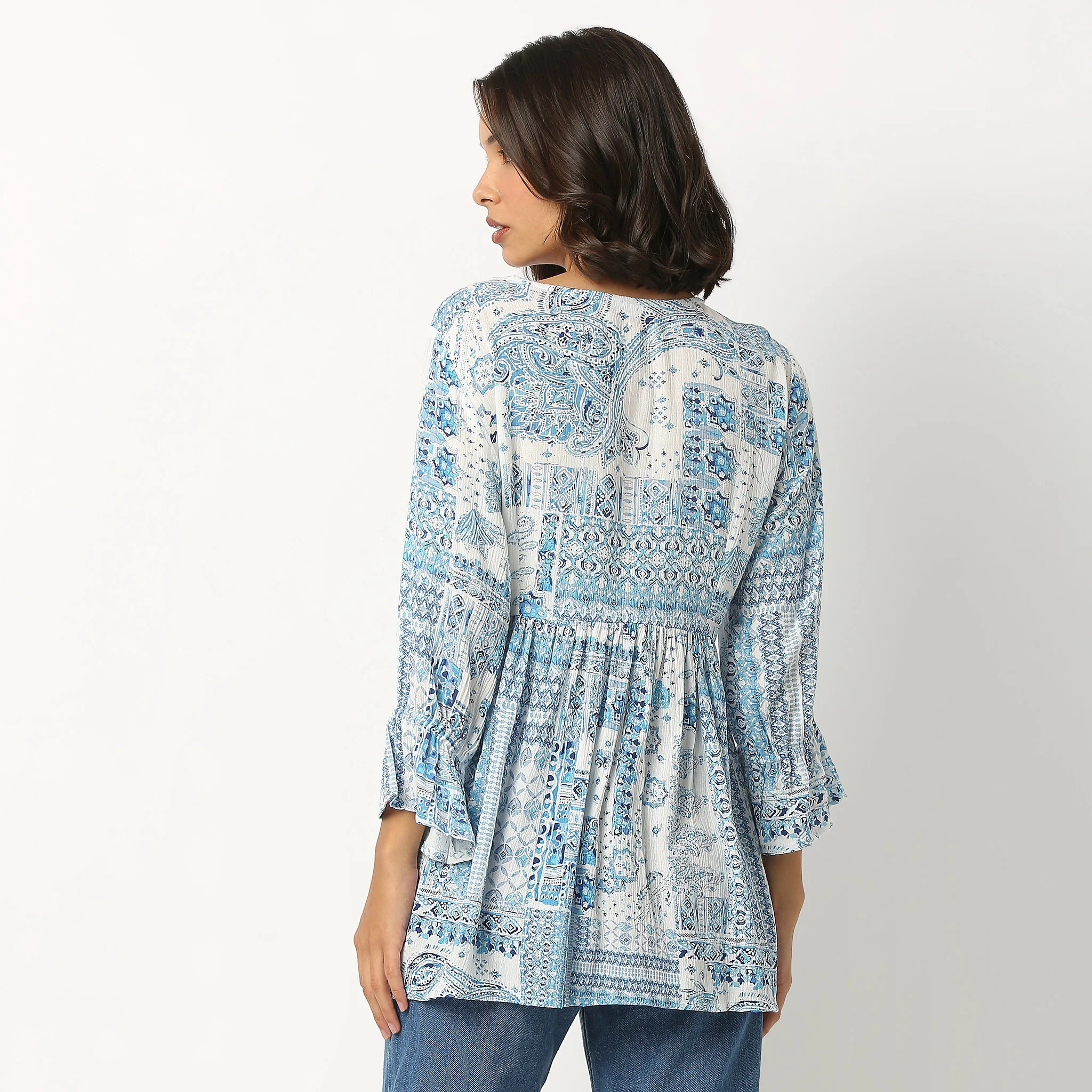 V-Neck Printed Tunic - Image 3