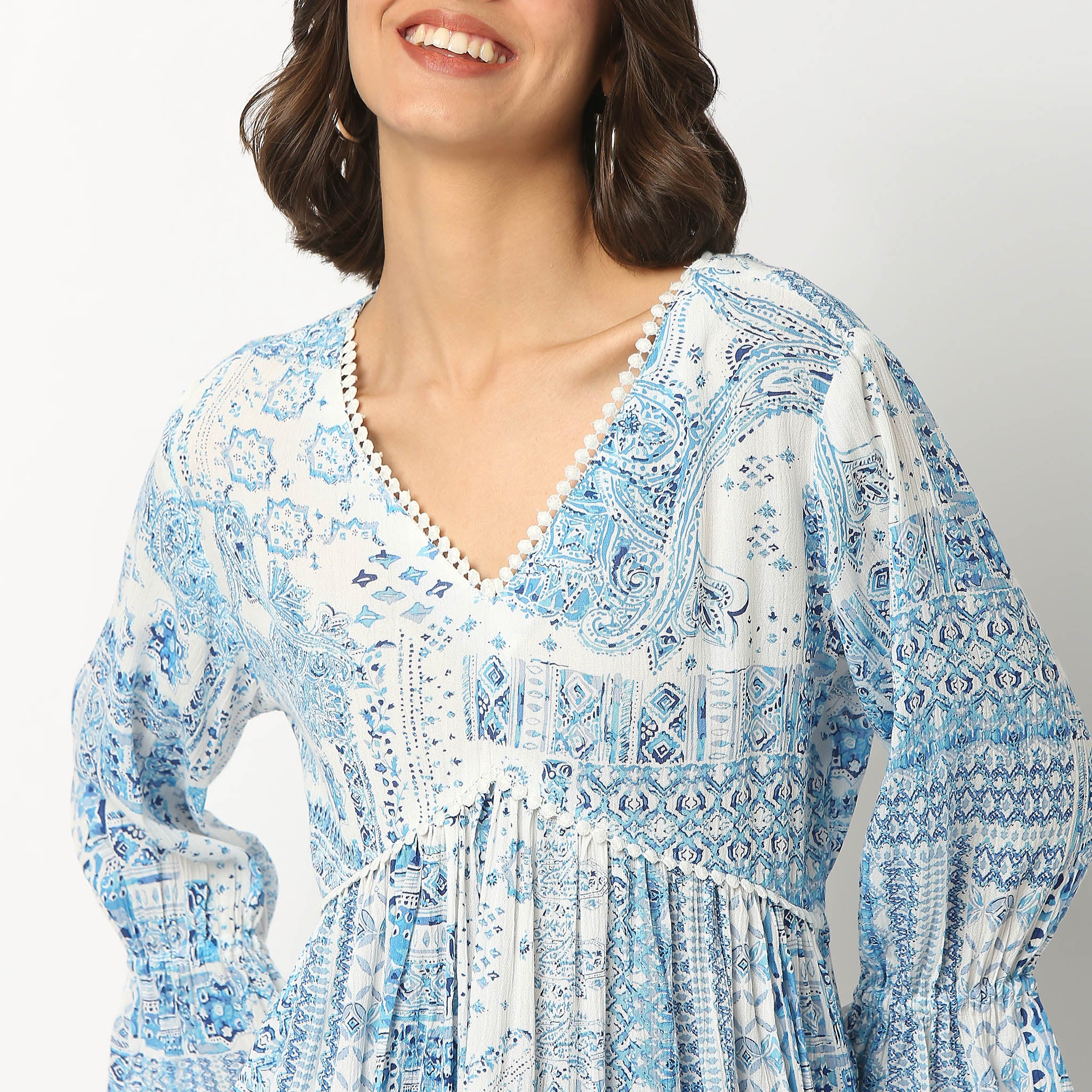 V-Neck Printed Tunic - Image 4