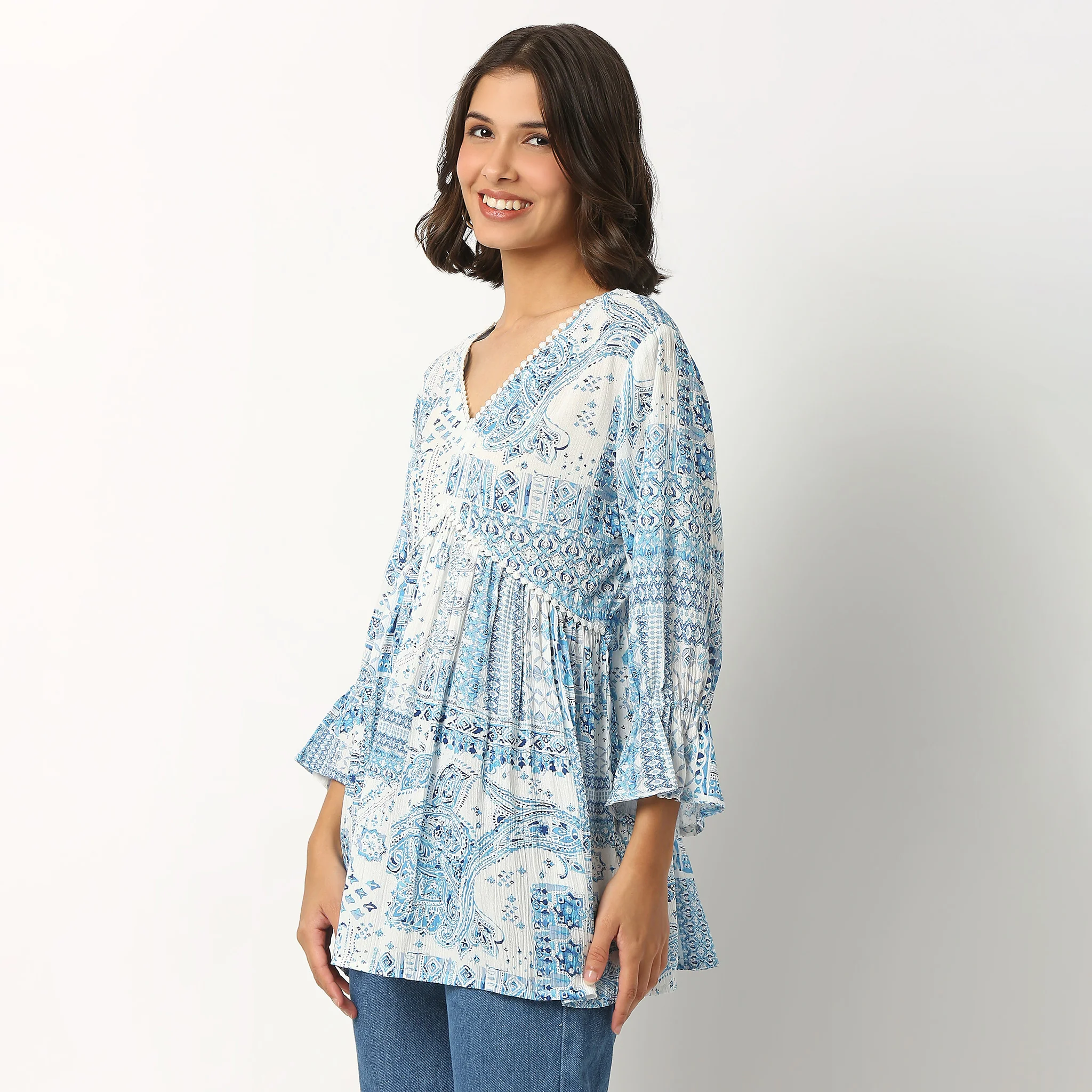 V-Neck Printed Tunic - Image 5