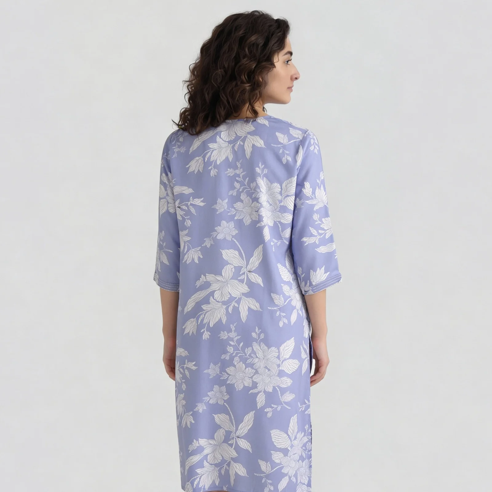 Floral Straight Kurta - Image 3