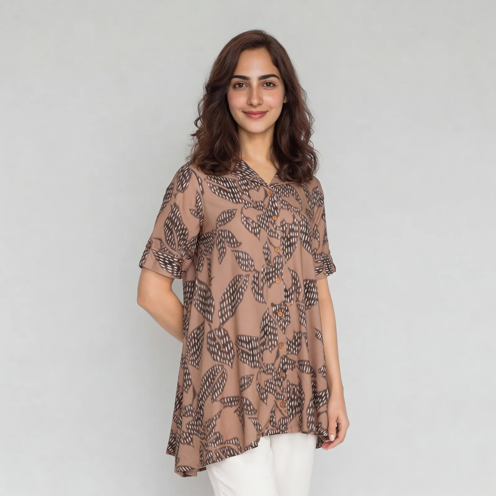 A-Line Printed Flared Kurta - Image 5